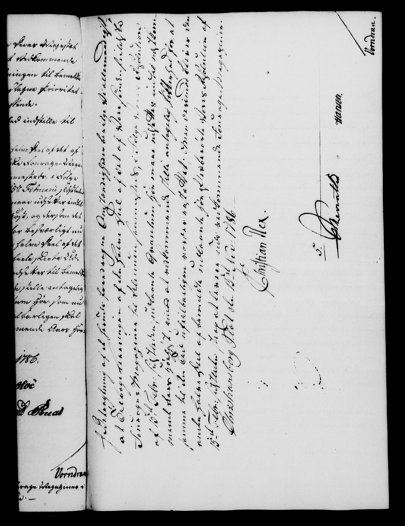 Rentekammeret, Kammerkanselliet, AV/RA-EA-3111/G/Gf/Gfa/L0068: Norsk relasjons- og resolusjonsprotokoll (merket RK 52.68), 1786, p. 985