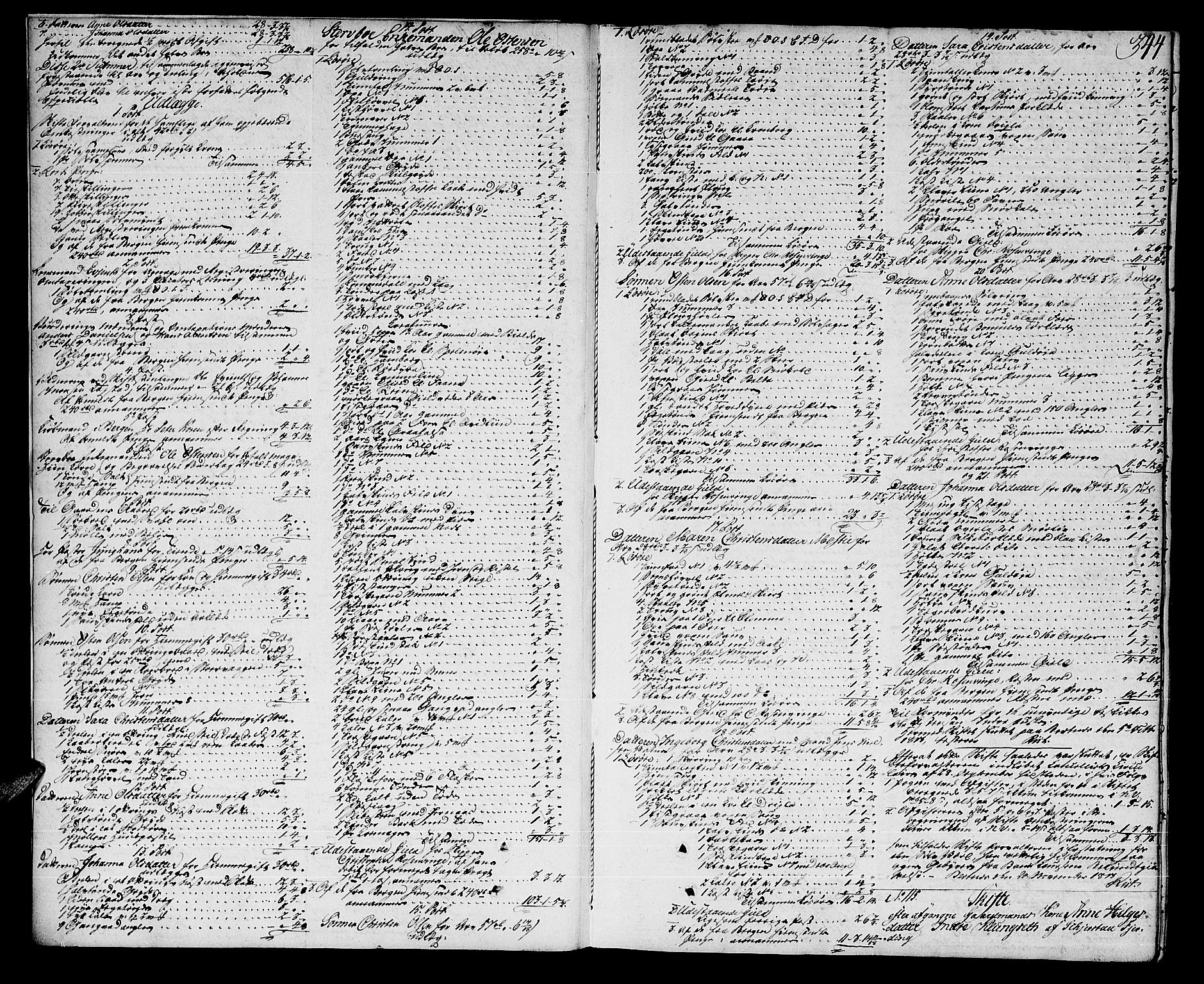 Salten sorenskriveri, AV/SAT-A-4578/1/3/3A/L0042: Skifteprotokoll 19b, 1813-1815, p. 343b-344a