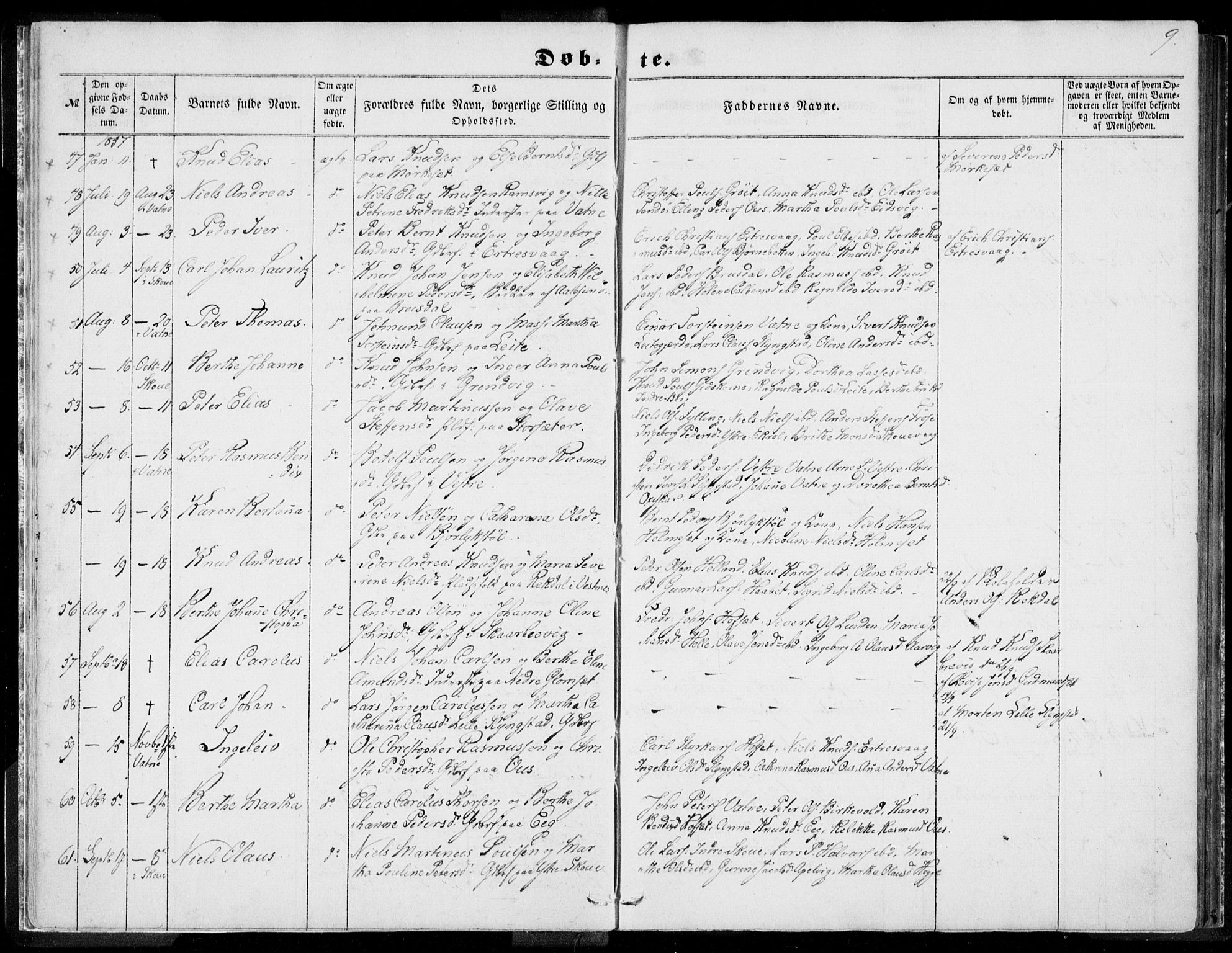Ministerialprotokoller, klokkerbøker og fødselsregistre - Møre og Romsdal, AV/SAT-A-1454/524/L0354: Parish register (official) no. 524A06, 1857-1863, p. 9