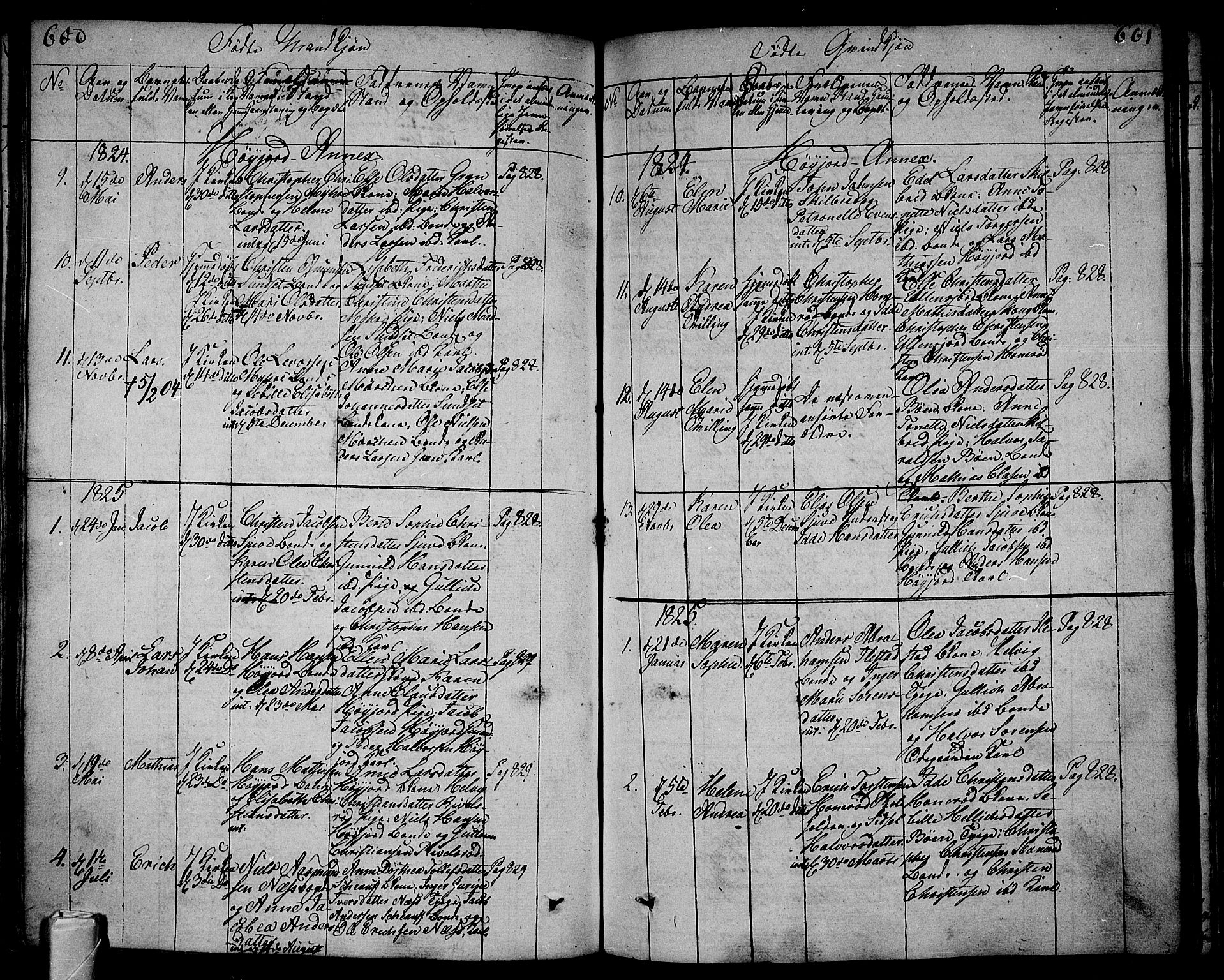 Andebu kirkebøker, AV/SAKO-A-336/F/Fa/L0003: Parish register (official) no. 3 /2, 1815-1828, p. 600-601