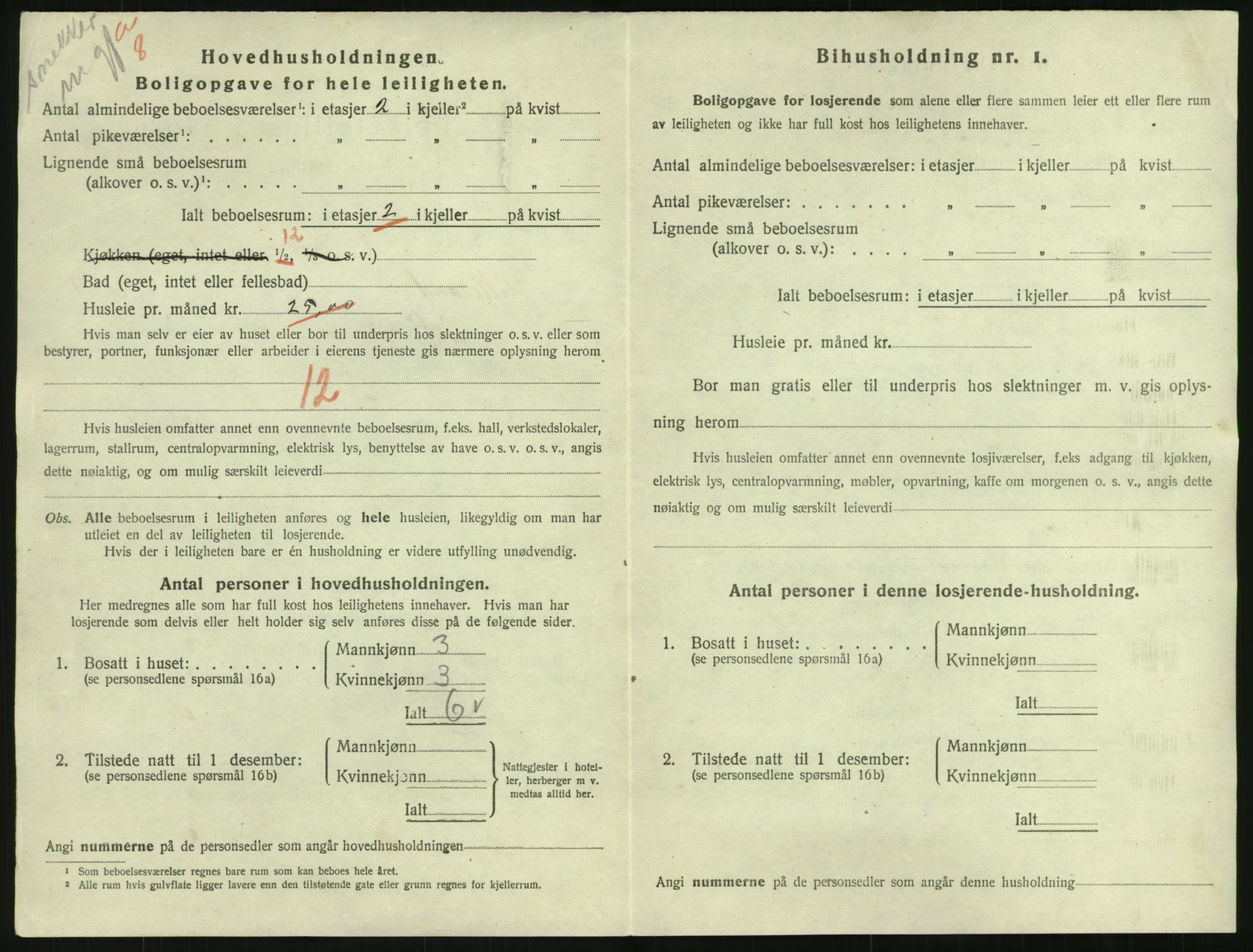 SAK, 1920 census for Lillesand, 1920, p. 490