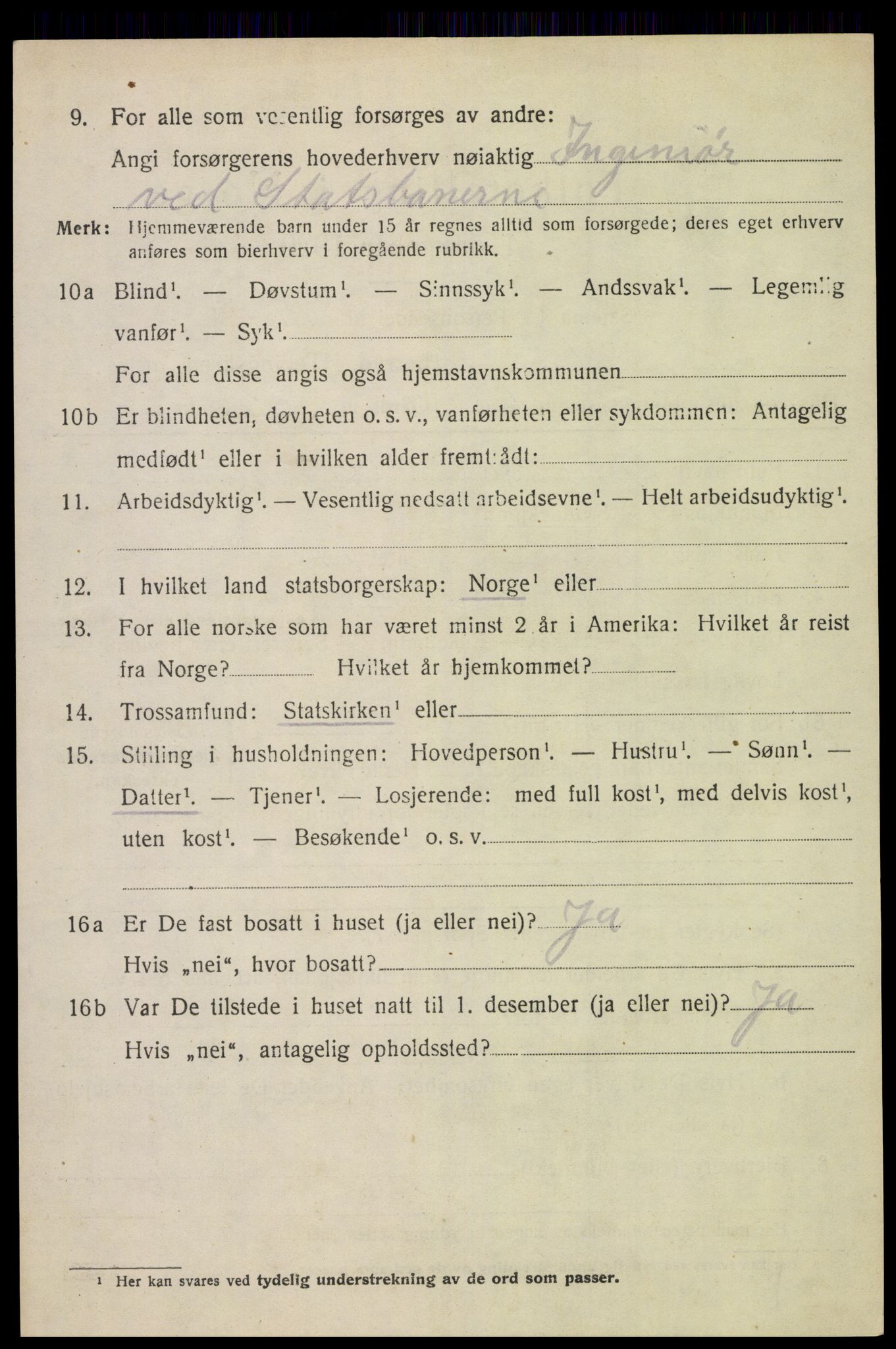 SAH, 1920 census for Furnes, 1920, p. 2416