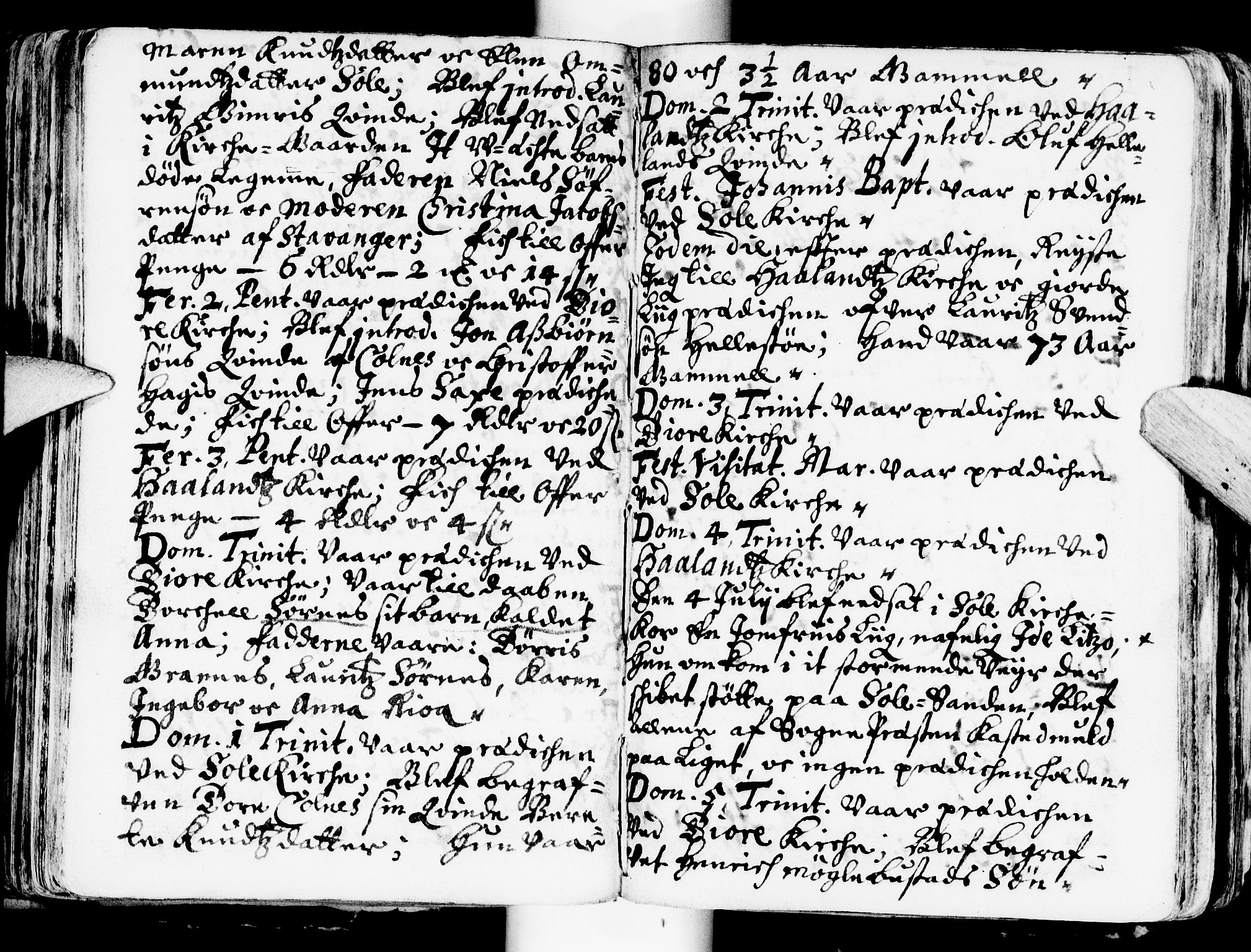 Håland sokneprestkontor, AV/SAST-A-101802/001/30BA/L0001: Parish register (official) no. A 1, 1671-1722