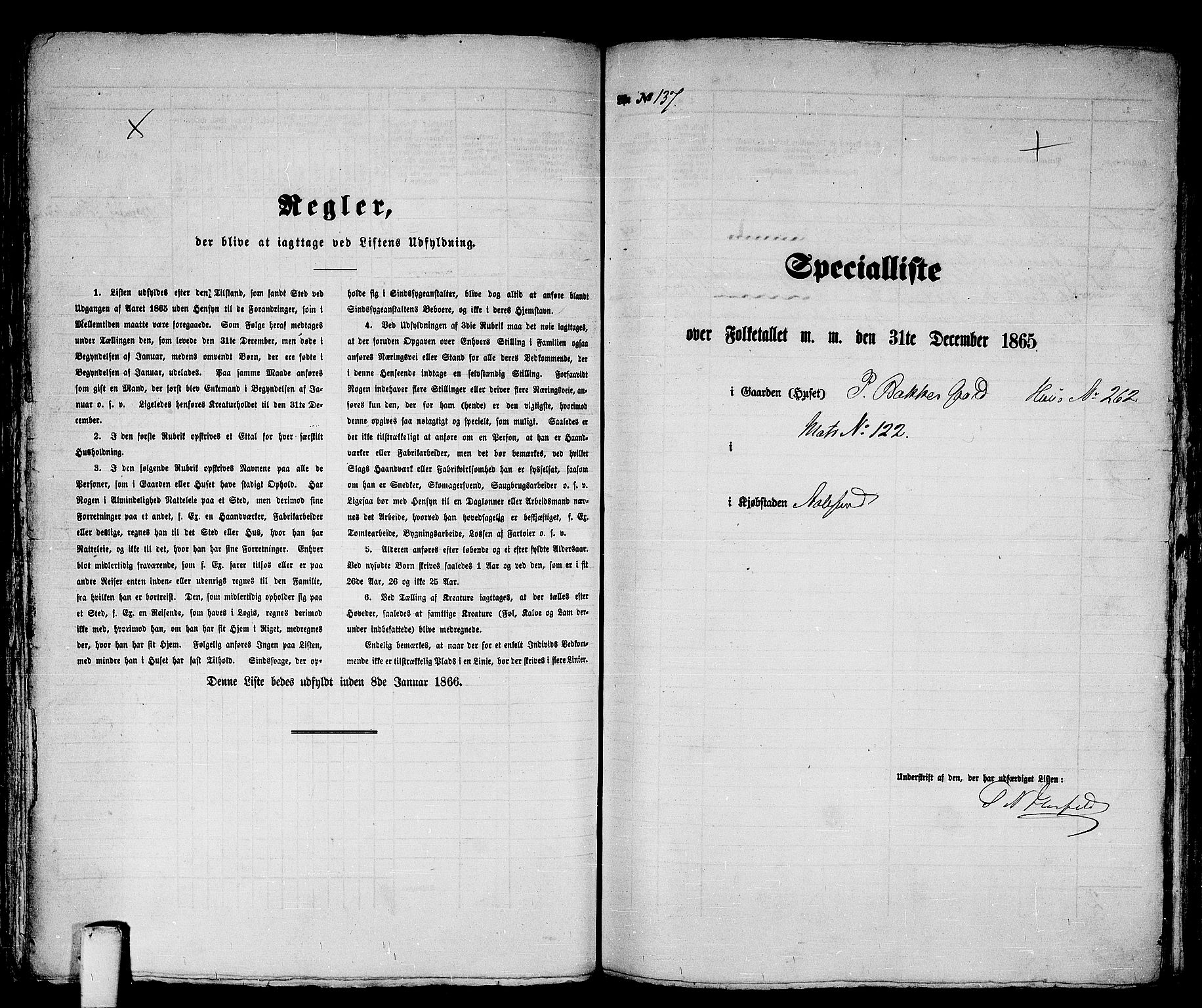 RA, 1865 census for Ålesund, 1865, p. 289