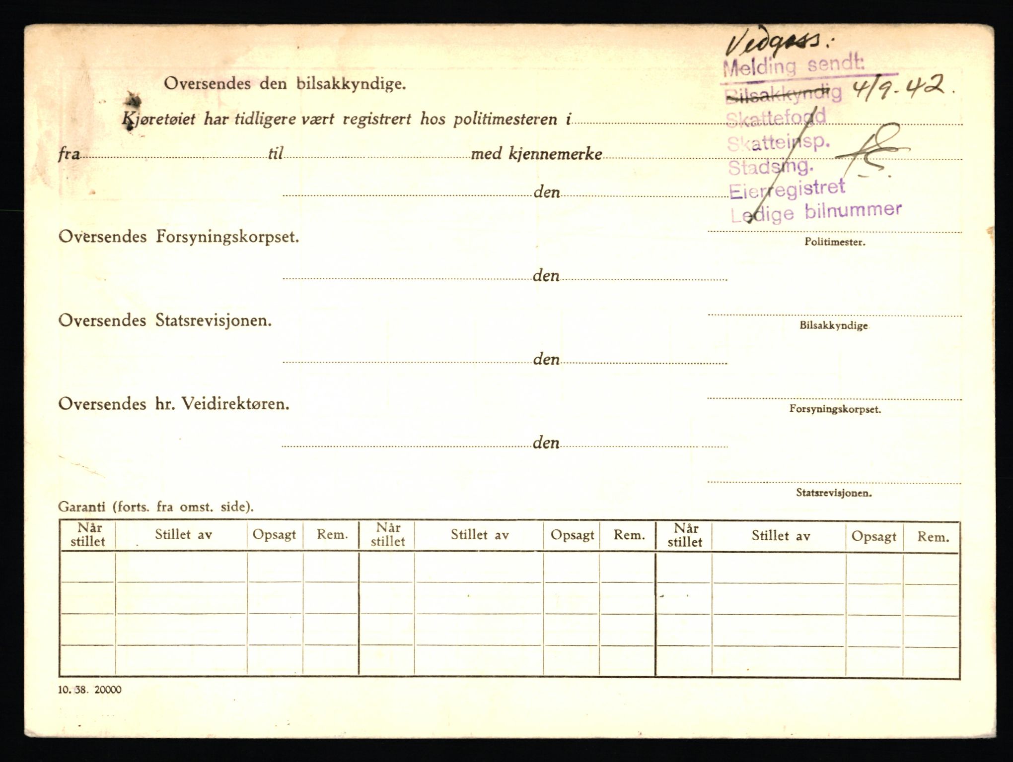 Stavanger trafikkstasjon, AV/SAST-A-101942/0/F/L0009: L-3000 - L-3349, 1930-1971, p. 1484