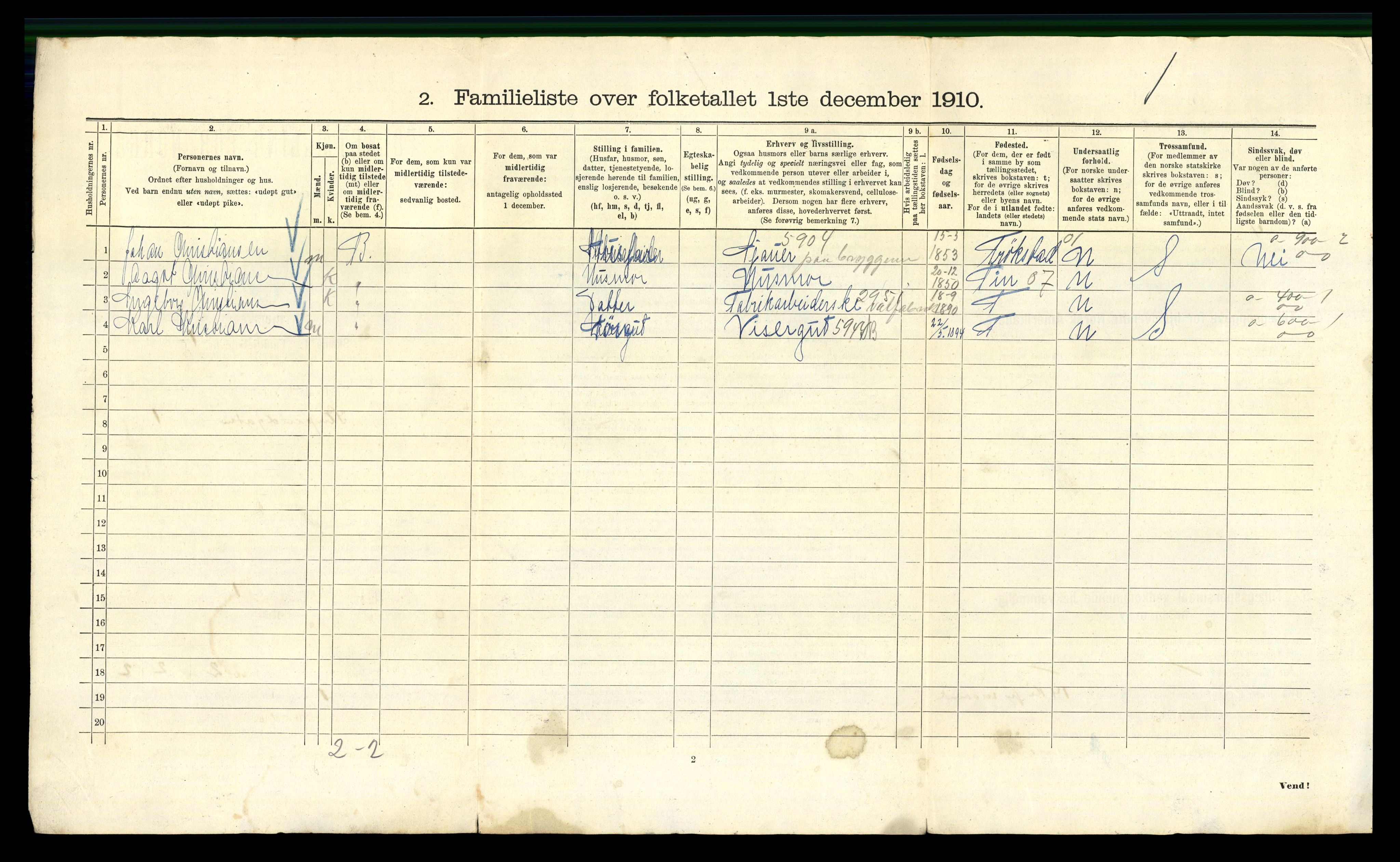 RA, 1910 census for Kristiania, 1910, p. 100366