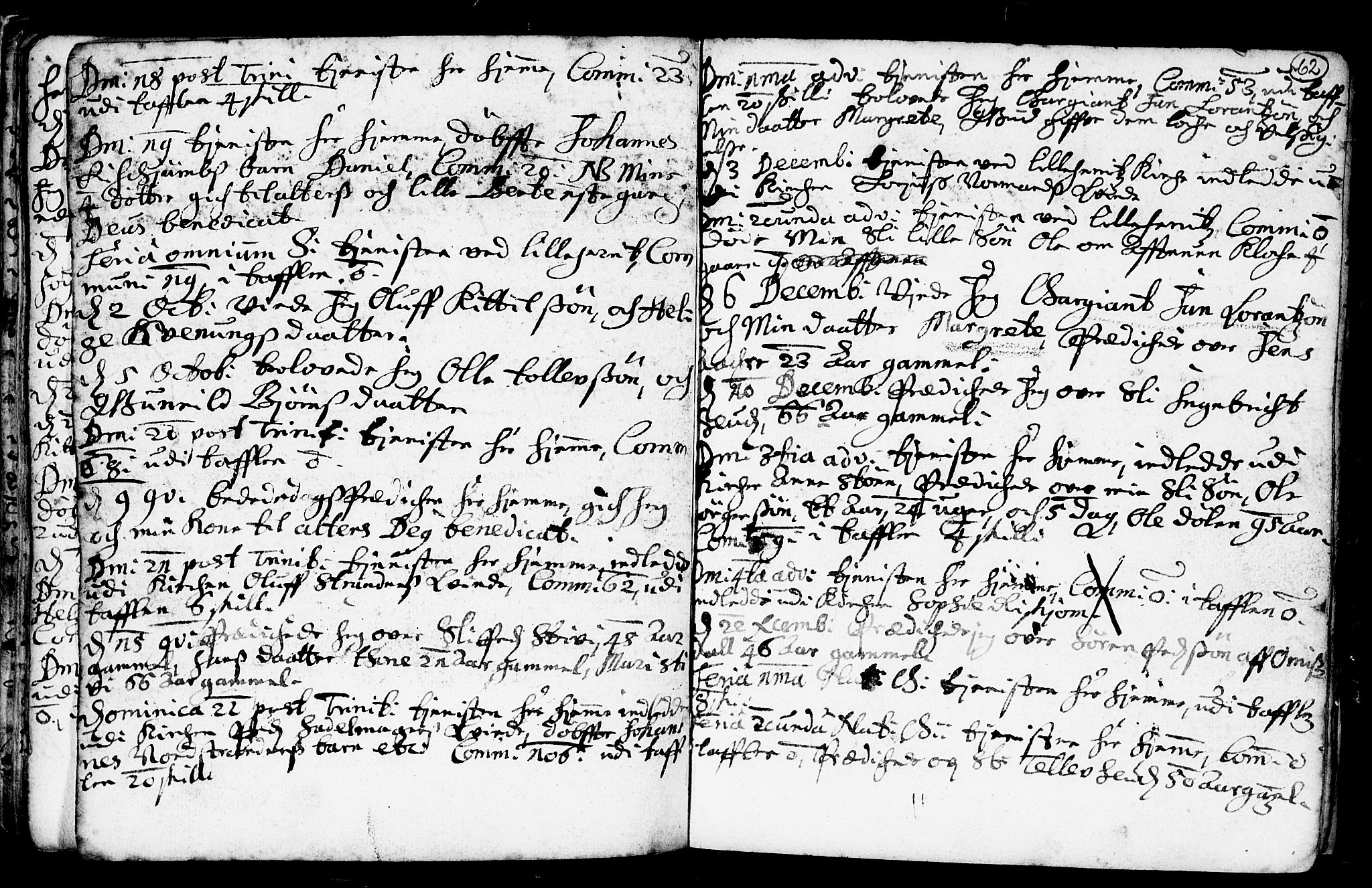 Heddal kirkebøker, SAKO/A-268/F/Fa/L0001: Parish register (official) no. I 1, 1648-1699, p. 62