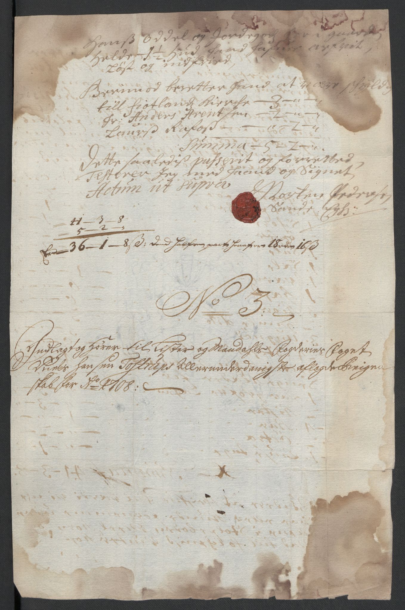 Rentekammeret inntil 1814, Reviderte regnskaper, Fogderegnskap, RA/EA-4092/R43/L2552: Fogderegnskap Lista og Mandal, 1705-1709, p. 34