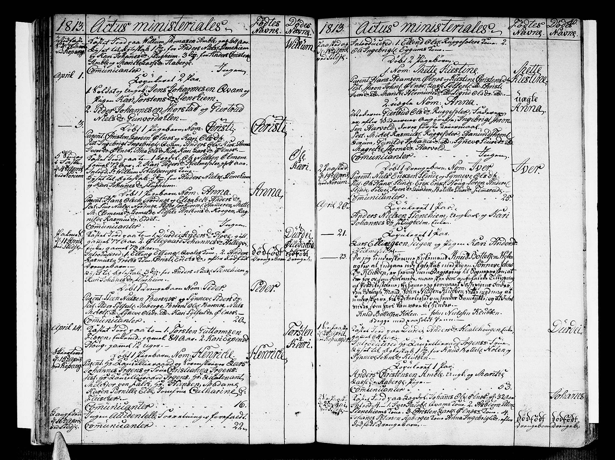 Sogndal sokneprestembete, AV/SAB-A-81301/H/Haa/Haaa/L0009: Parish register (official) no. A 9, 1809-1821, p. 40