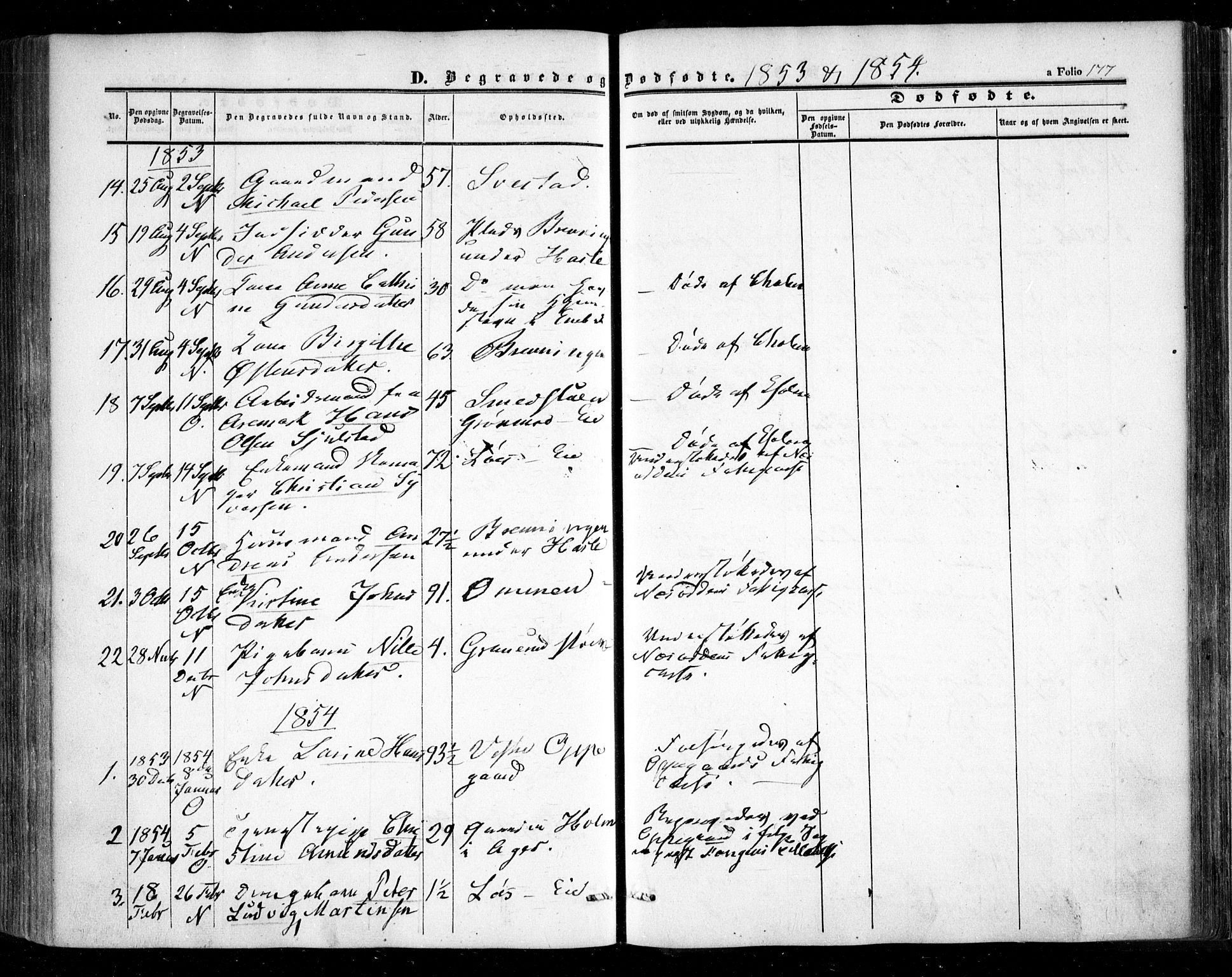 Nesodden prestekontor Kirkebøker, AV/SAO-A-10013/F/Fa/L0007: Parish register (official) no. I 7, 1848-1868, p. 177