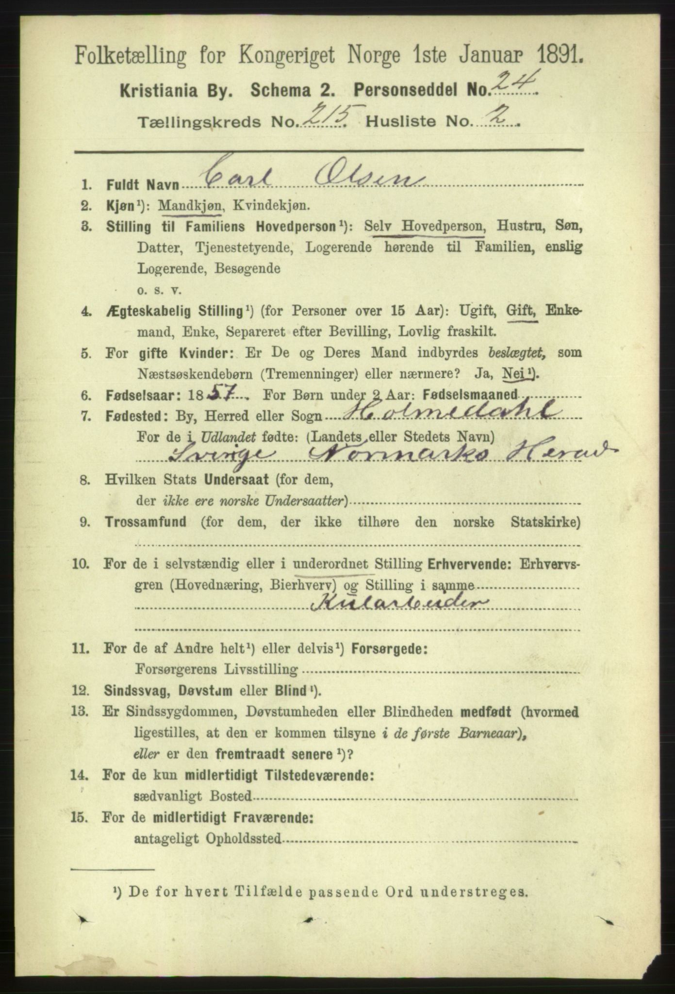 RA, 1891 census for 0301 Kristiania, 1891, p. 127794