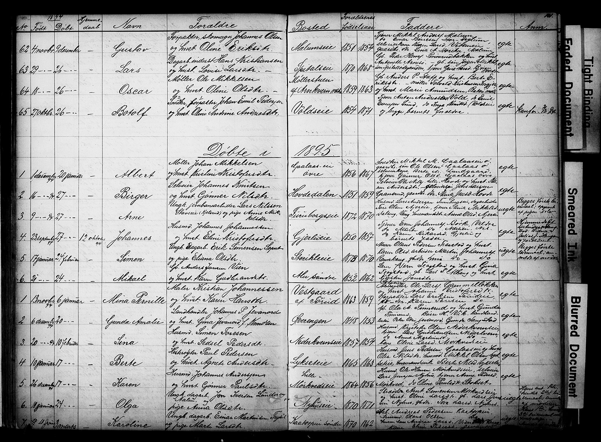 Vang prestekontor, Hedmark, SAH/PREST-008/H/Ha/Hab/L0018: Parish register (copy) no. 18, 1871-1903, p. 101