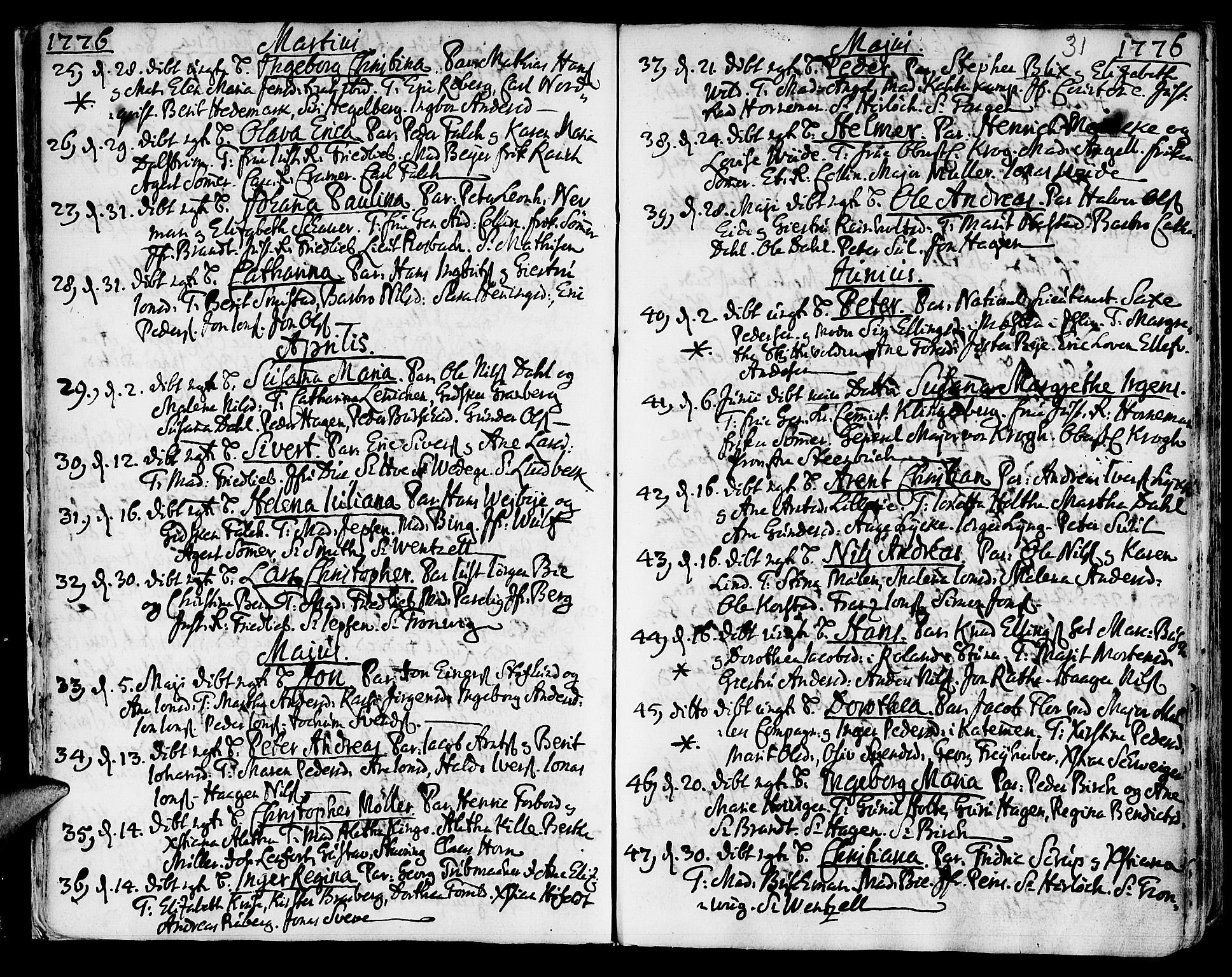Ministerialprotokoller, klokkerbøker og fødselsregistre - Sør-Trøndelag, SAT/A-1456/601/L0039: Parish register (official) no. 601A07, 1770-1819, p. 31