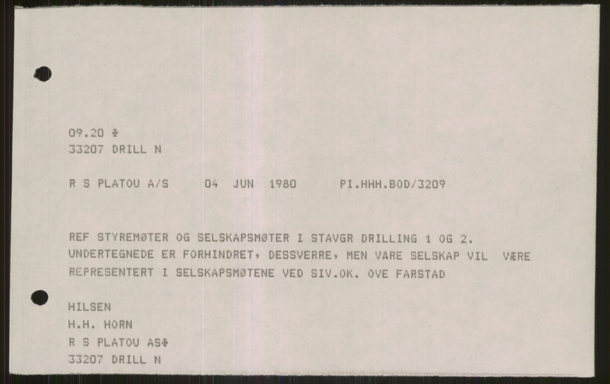Pa 1503 - Stavanger Drilling AS, SAST/A-101906/D/L0005: Korrespondanse og saksdokumenter, 1974-1985, p. 1123