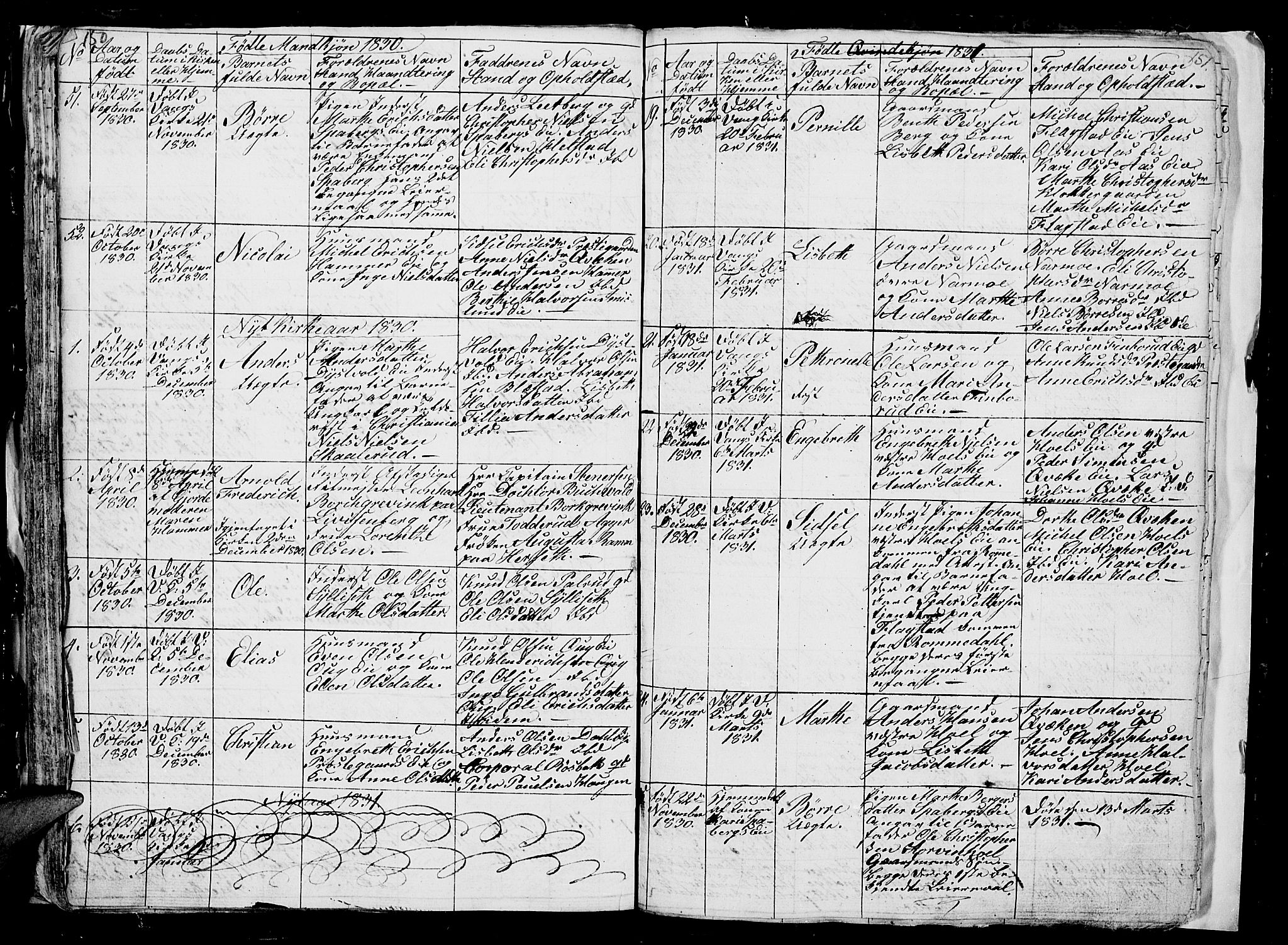 Vang prestekontor, Hedmark, AV/SAH-PREST-008/H/Ha/Hab/L0006: Parish register (copy) no. 6, 1819-1832, p. 150-151