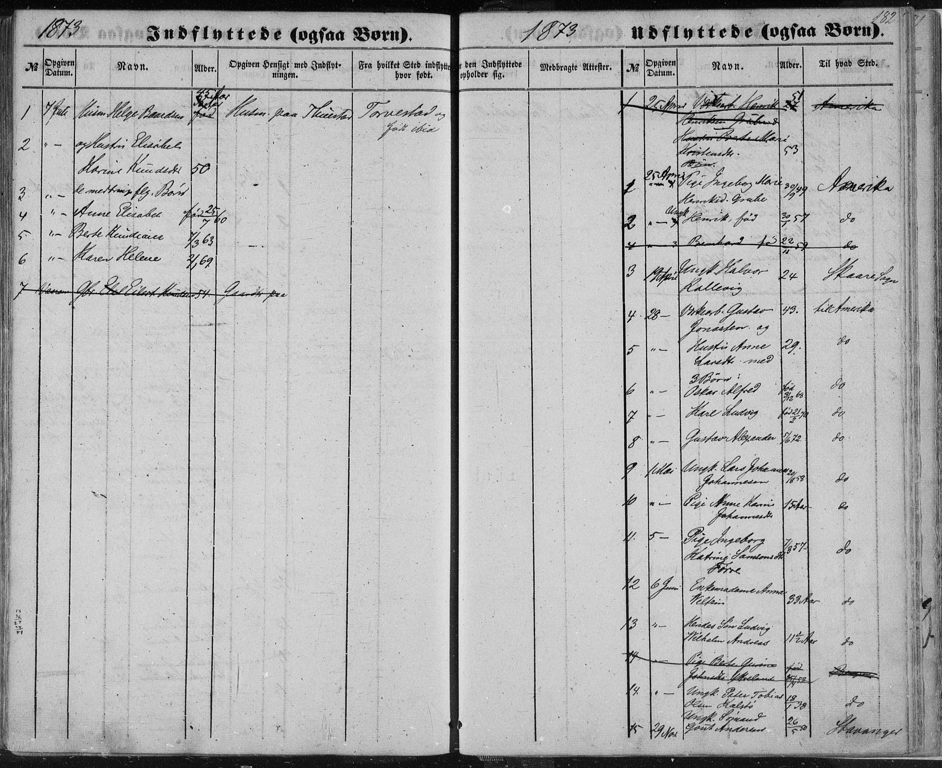 Avaldsnes sokneprestkontor, SAST/A -101851/H/Ha/Haa/L0010: Parish register (official) no. A 10, 1857-1876, p. 182