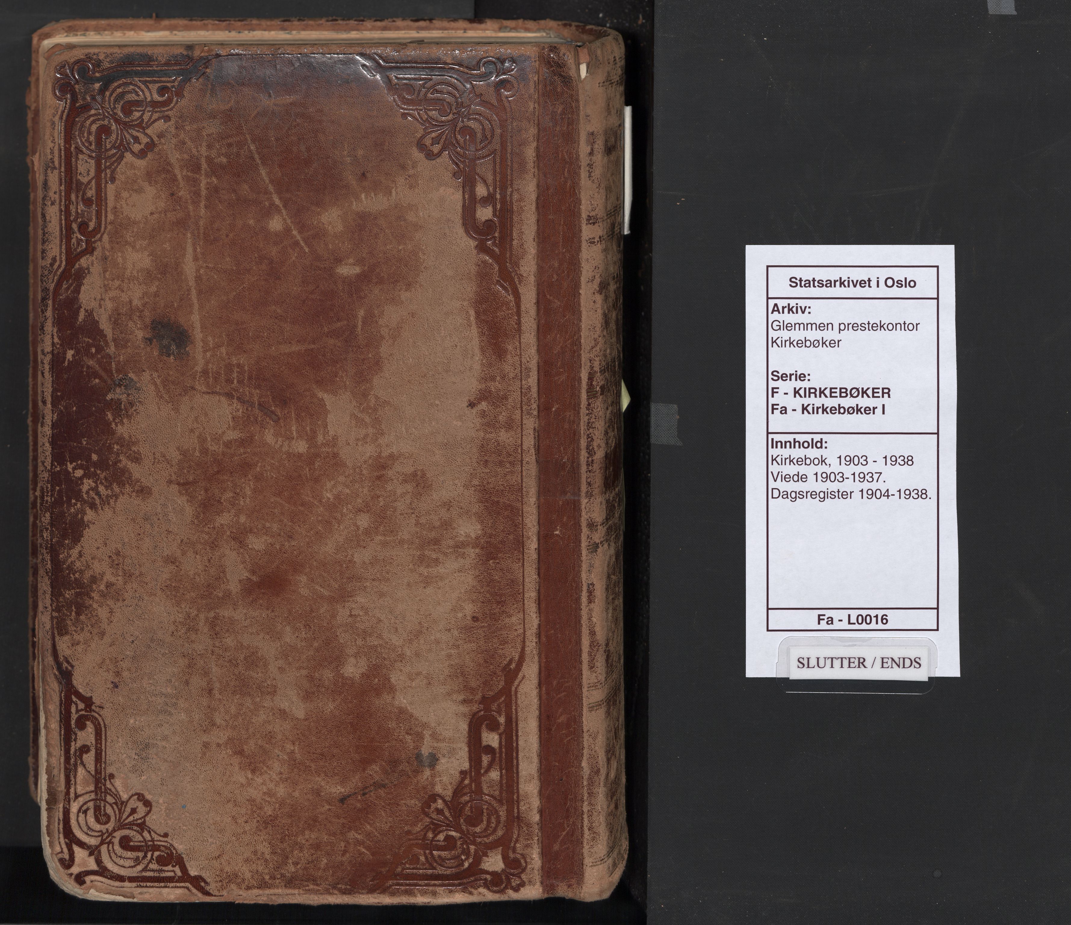 Glemmen prestekontor Kirkebøker, SAO/A-10908/F/Fa/L0016: Parish register (official) no. 16, 1903-1937