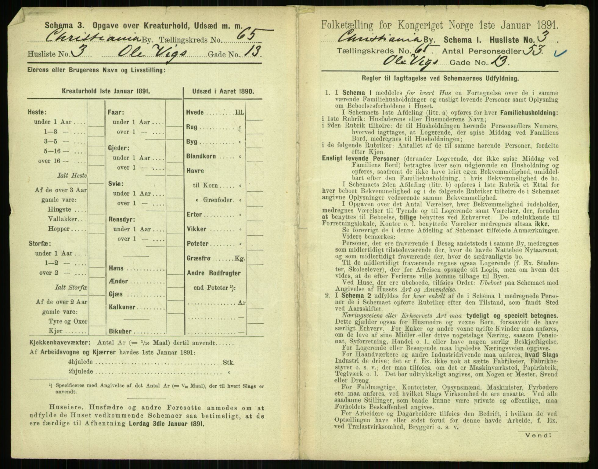 RA, 1891 census for 0301 Kristiania, 1891, p. 34822