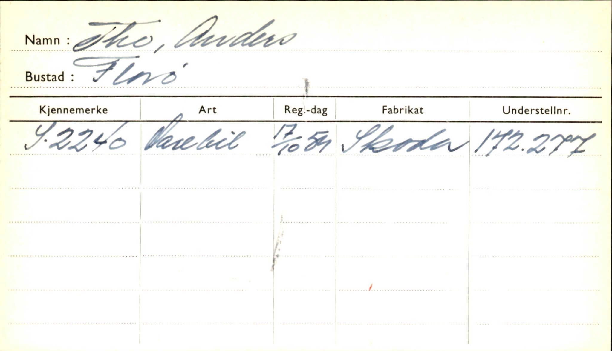 Statens vegvesen, Sogn og Fjordane vegkontor, AV/SAB-A-5301/4/F/L0002: Eigarregister Fjordane til 1.6.1961, 1930-1961, p. 170