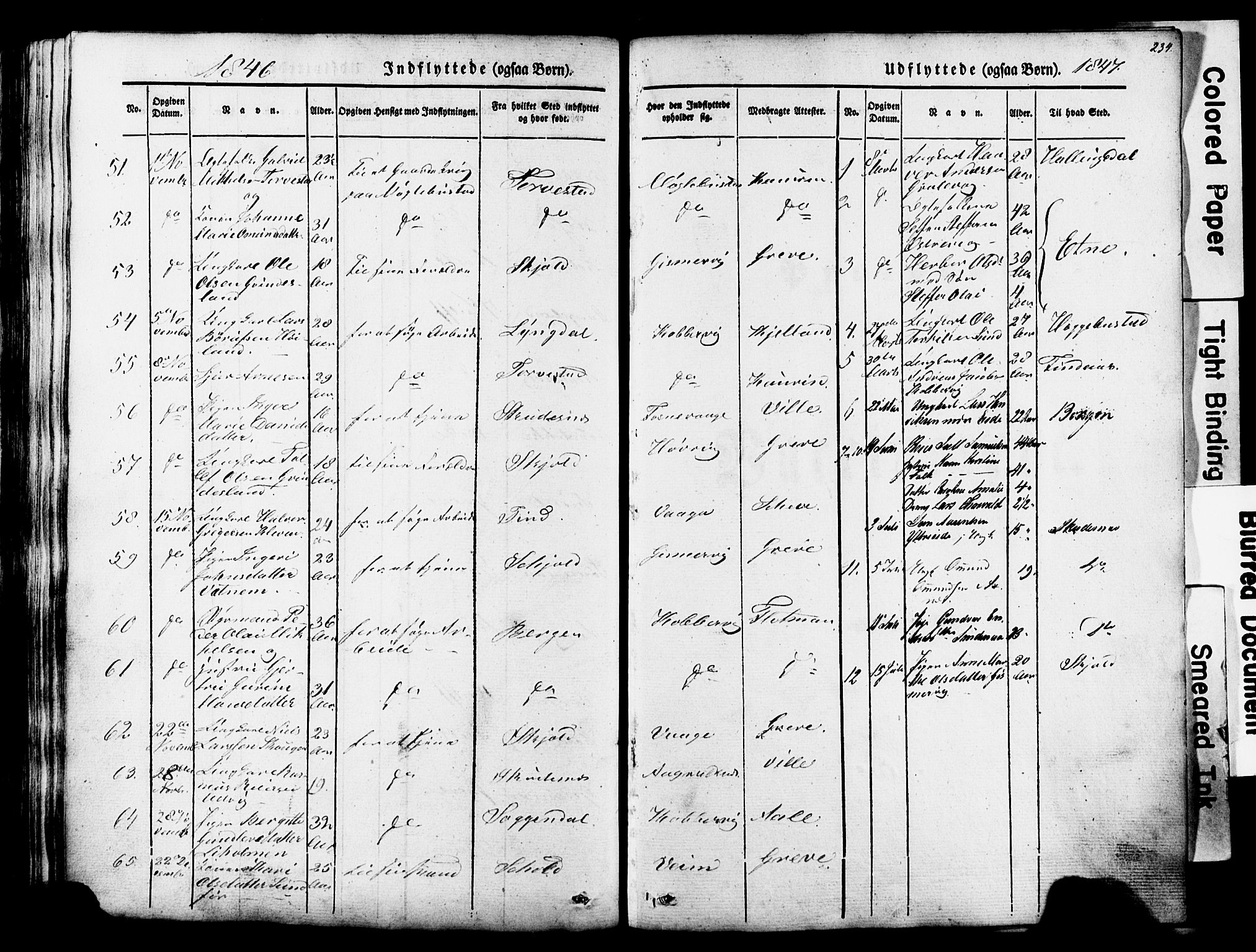 Avaldsnes sokneprestkontor, SAST/A -101851/H/Ha/Haa/L0007: Parish register (official) no. A 7, 1841-1853, p. 234