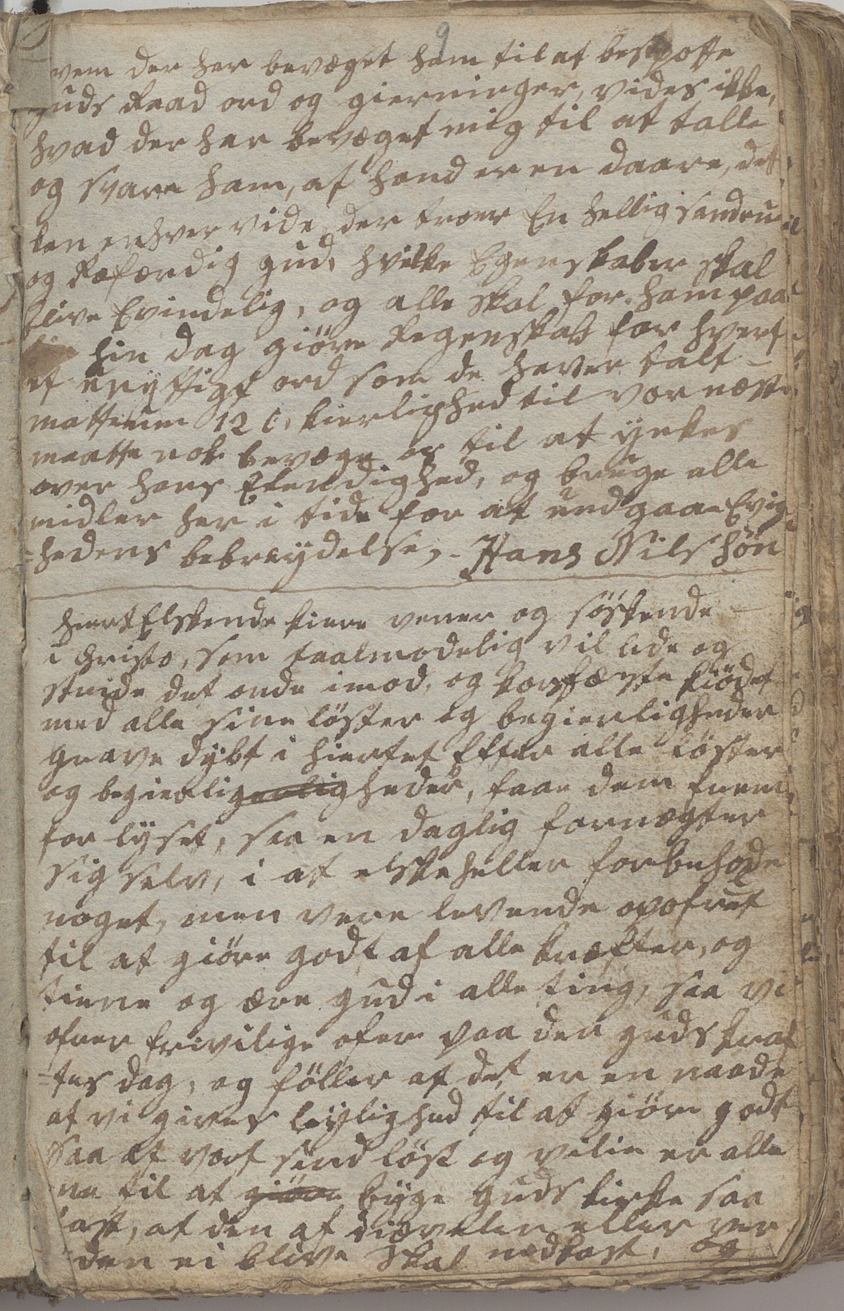 Heggtveitsamlingen, TMF/A-1007/H/L0046/0007: Brev, kopibøker, prekener, manus etc.  / "Fossem" - Kopibok. Sanger og brev, 1800-1802, p. 9