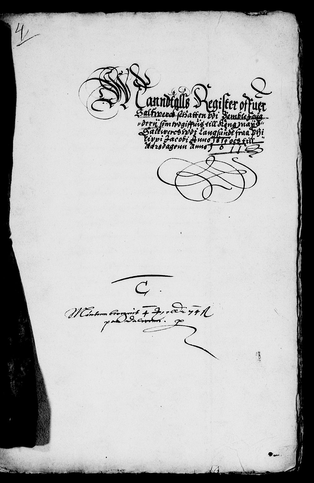 Rentekammeret inntil 1814, Reviderte regnskaper, Lensregnskaper, RA/EA-5023/R/Rb/Rbp/L0004: Bratsberg len, 1610-1613