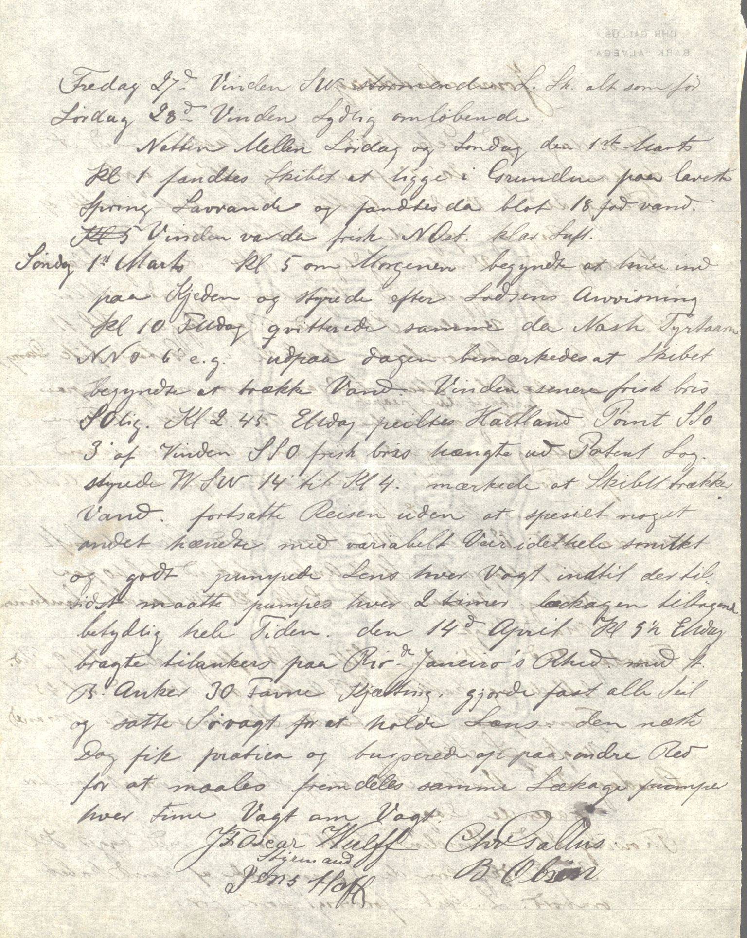 Pa 63 - Østlandske skibsassuranceforening, VEMU/A-1079/G/Ga/L0018/0003: Havaridokumenter / Gazelle, Gambetta, Hildur, Botvid, Alvega, America, 1885, p. 14