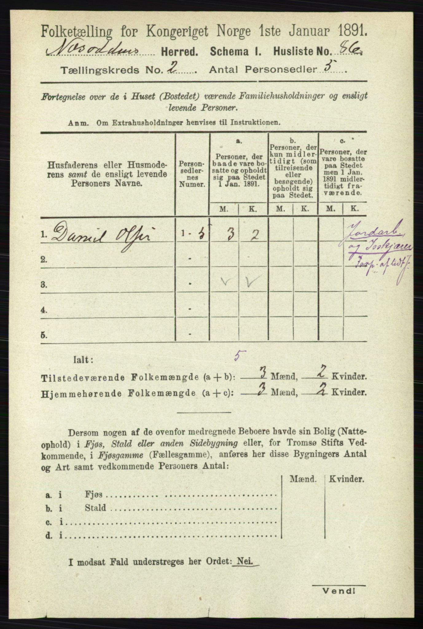 RA, 1891 census for 0216 Nesodden, 1891, p. 472