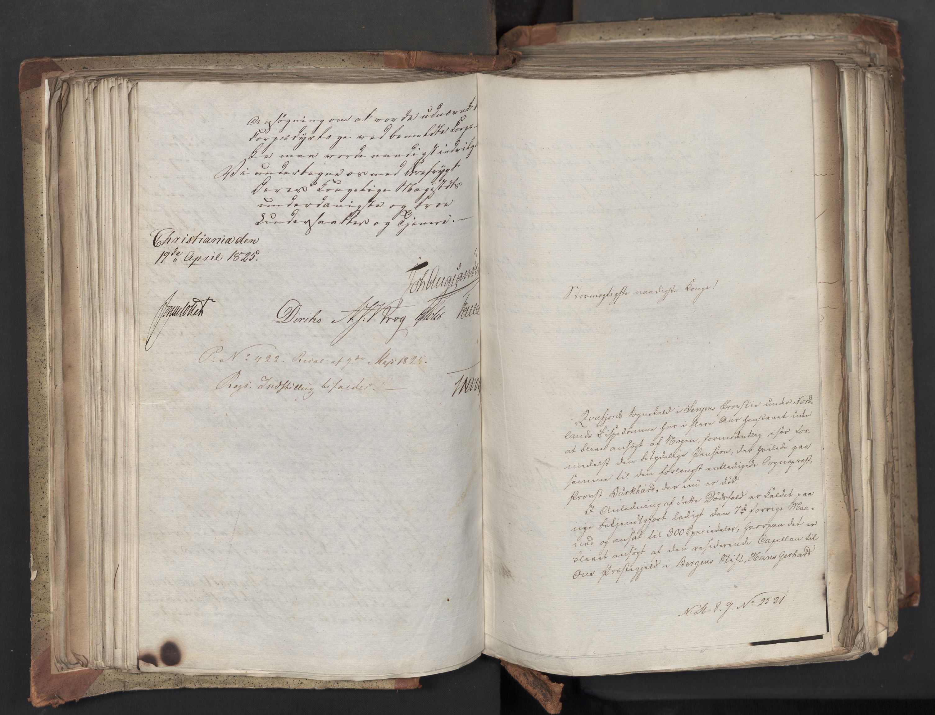 Statsrådsavdelingen i Stockholm, AV/RA-S-1003/D/Da/L0042: Regjeringsinnstillinger nr. 2467-2705, 1825, p. 159