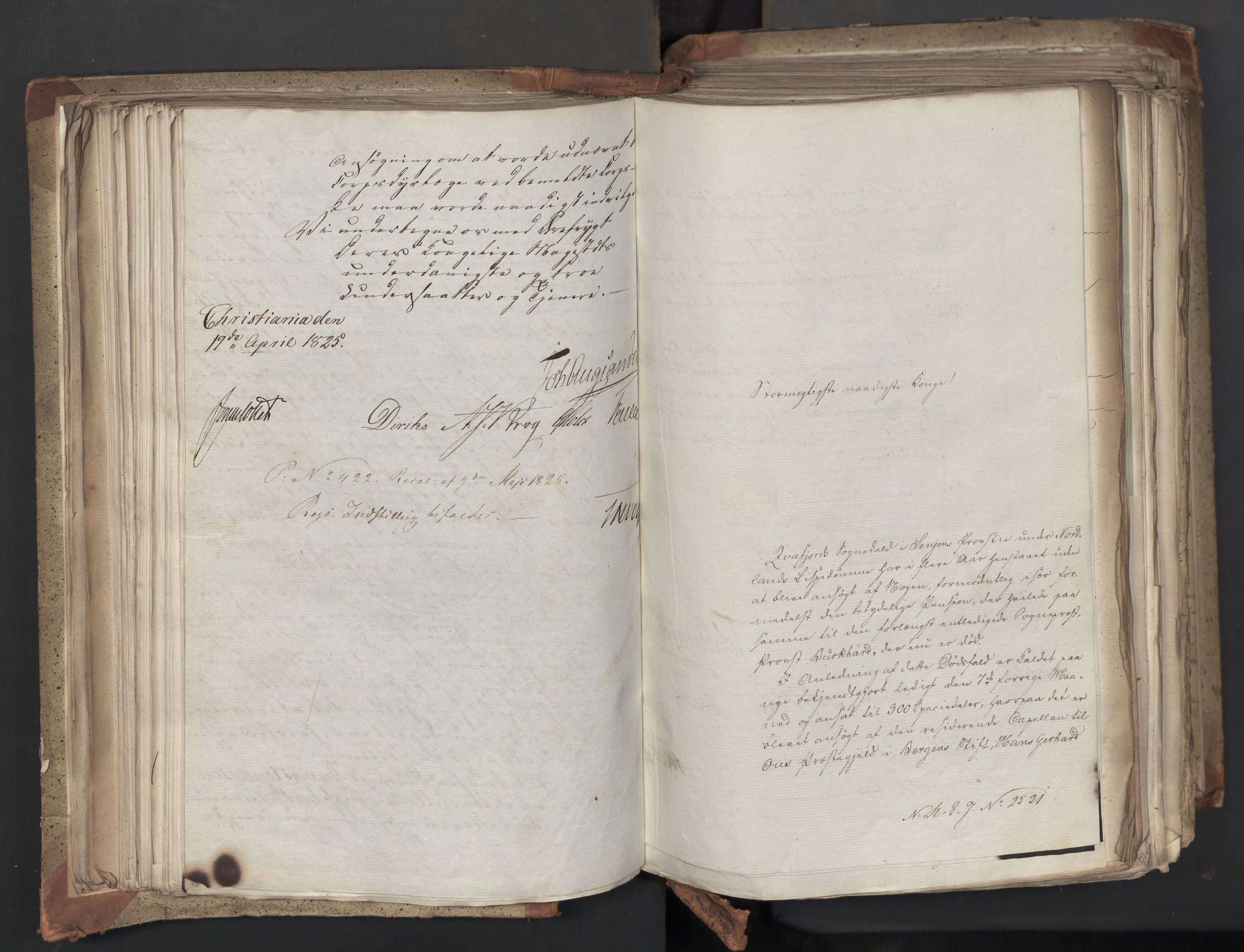 Statsrådsavdelingen i Stockholm, RA/S-1003/D/Da/L0042: Regjeringsinnstillinger nr. 2467-2705, 1825, p. 159