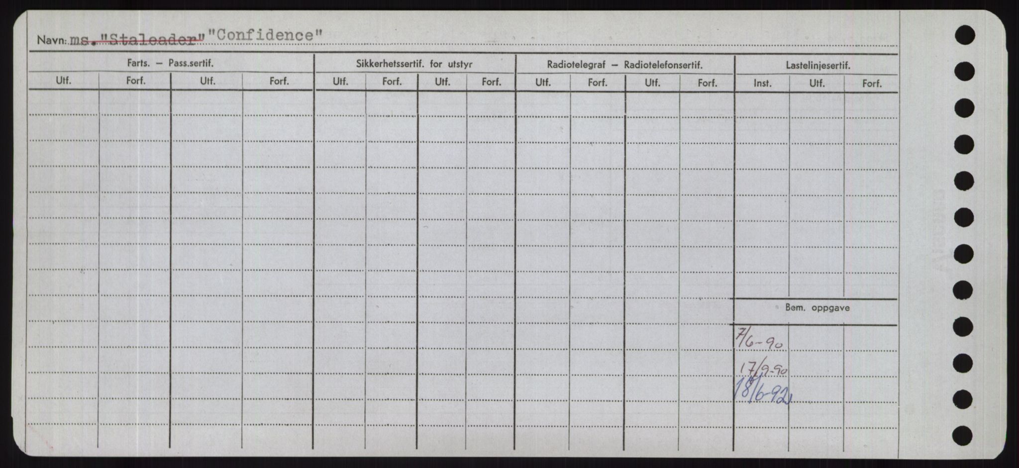 Sjøfartsdirektoratet med forløpere, Skipsmålingen, RA/S-1627/H/Hd/L0008: Fartøy, C-D, p. 190