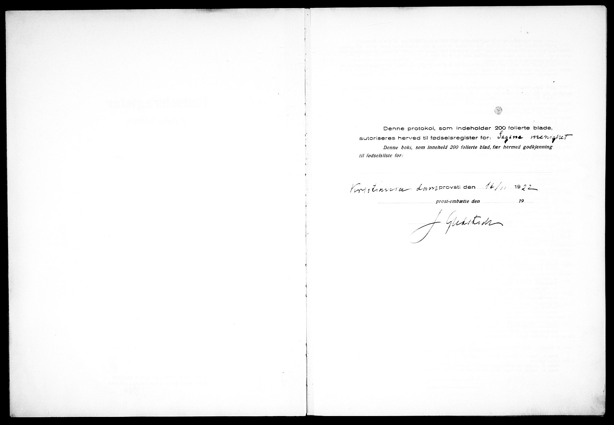 Sagene prestekontor Kirkebøker, AV/SAO-A-10796/J/L0003: Birth register no. 3, 1922-1925