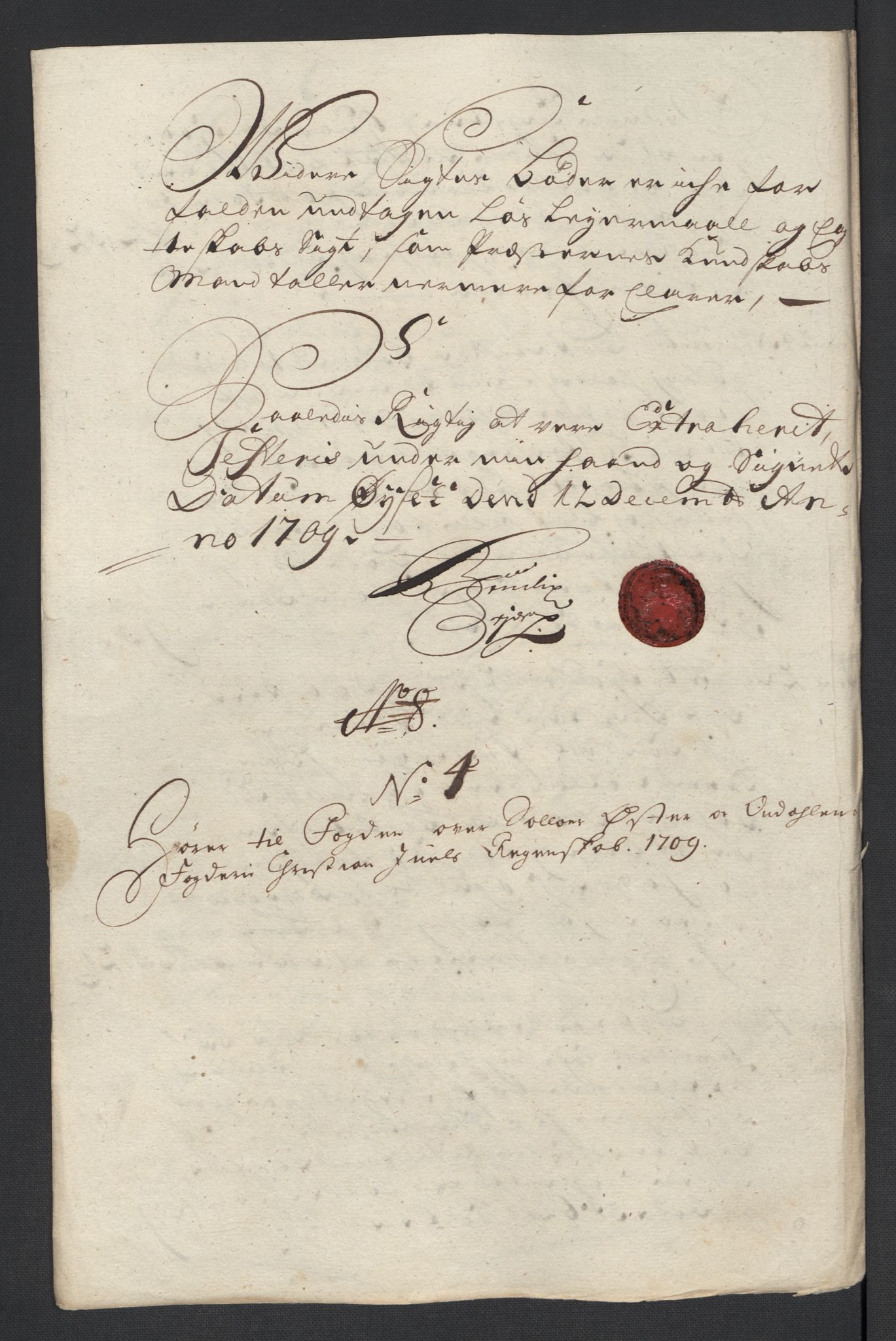 Rentekammeret inntil 1814, Reviderte regnskaper, Fogderegnskap, AV/RA-EA-4092/R13/L0846: Fogderegnskap Solør, Odal og Østerdal, 1709, p. 53