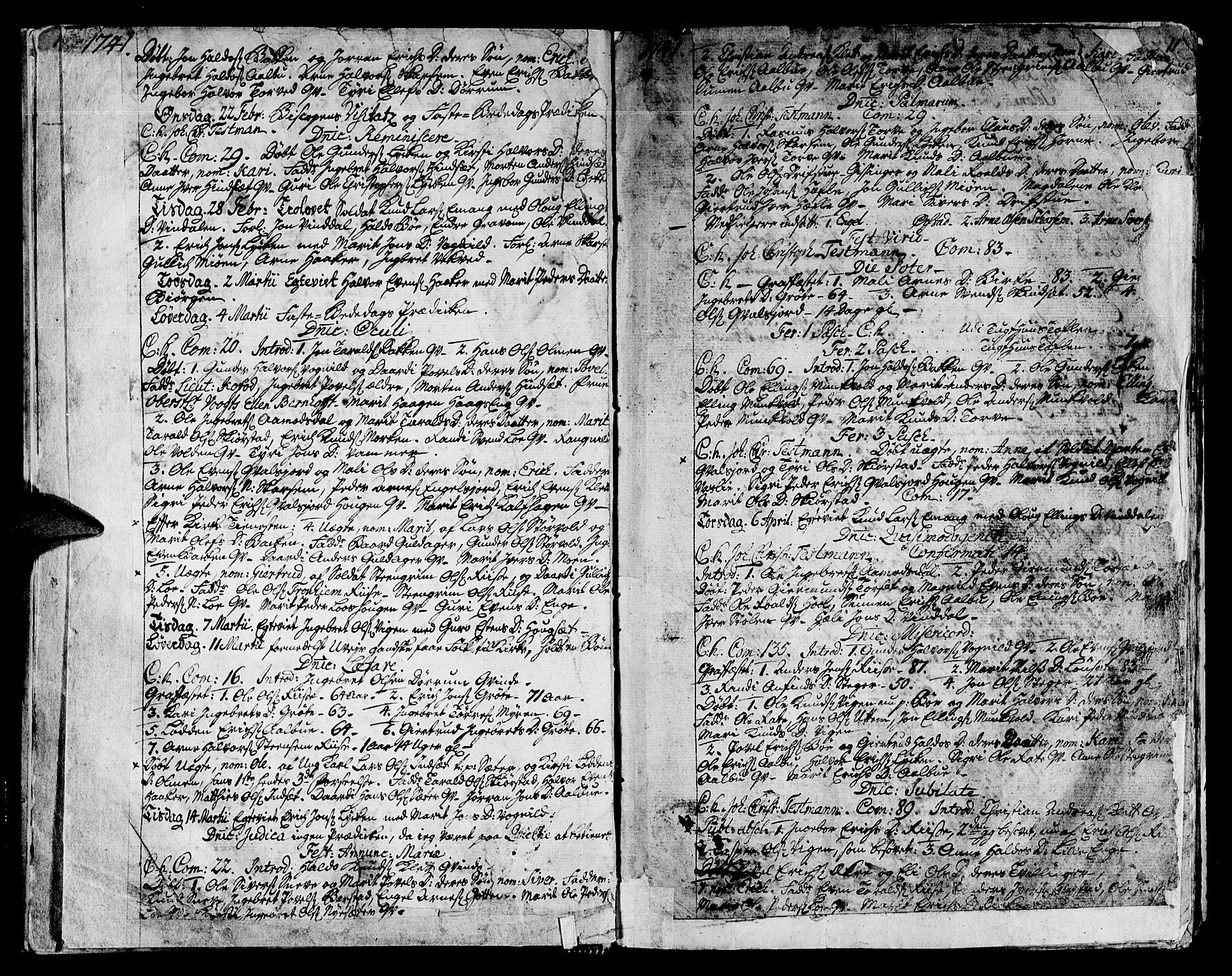 Ministerialprotokoller, klokkerbøker og fødselsregistre - Sør-Trøndelag, SAT/A-1456/678/L0891: Parish register (official) no. 678A01, 1739-1780, p. 11