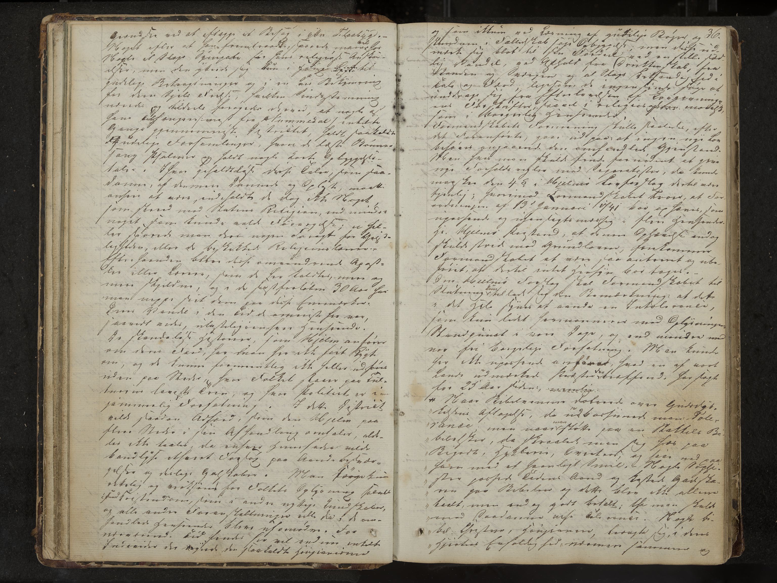 Kviteseid formannskap og sentraladministrasjon, IKAK/0829021/A/Aa/L0001: Møtebok med register, 1837-1866, p. 36