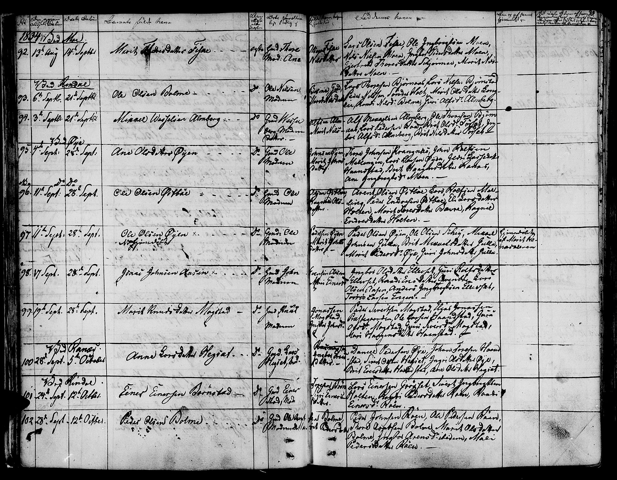 Ministerialprotokoller, klokkerbøker og fødselsregistre - Møre og Romsdal, AV/SAT-A-1454/595/L1042: Parish register (official) no. 595A04, 1829-1843, p. 33