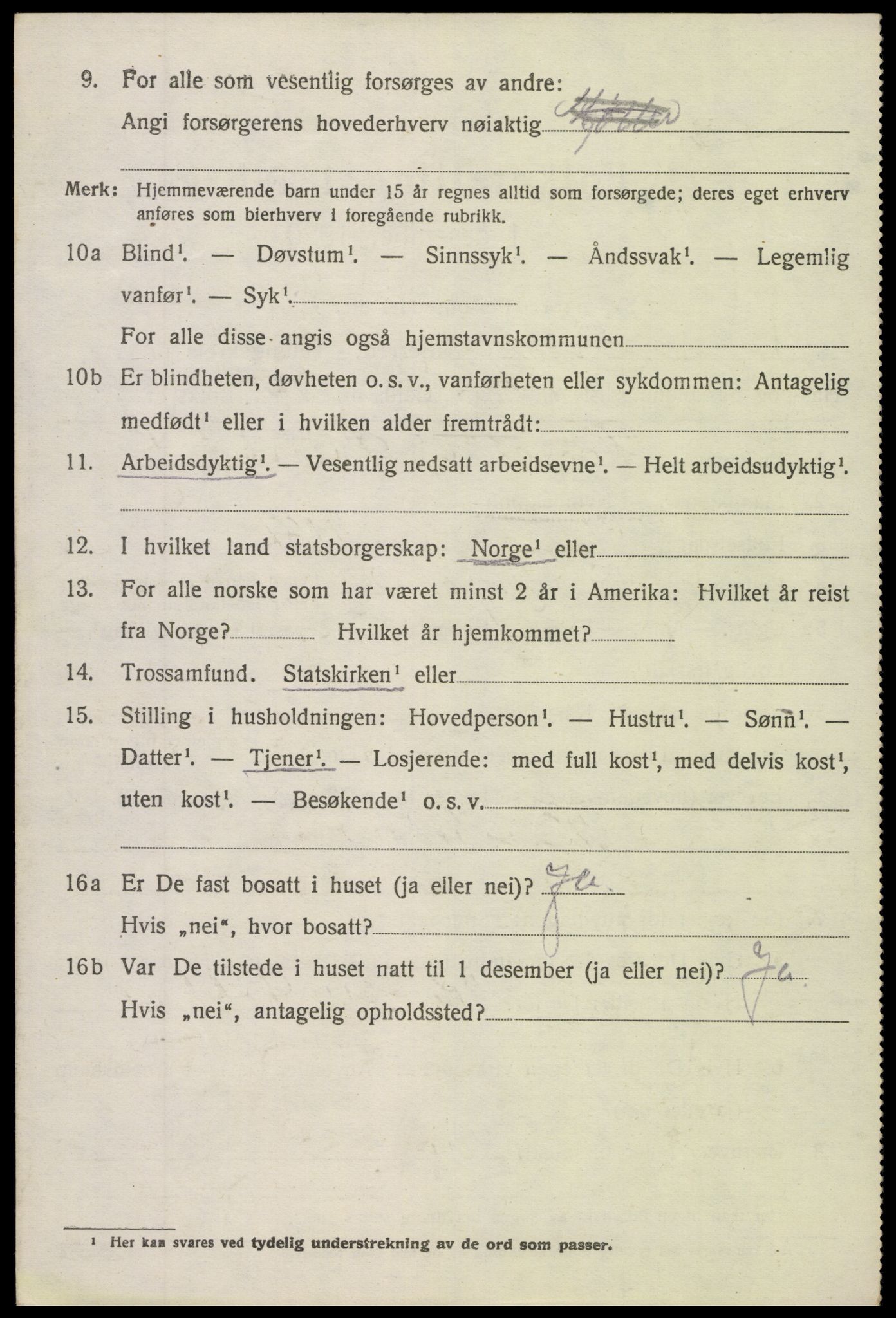 SAH, 1920 census for Torpa, 1920, p. 2250