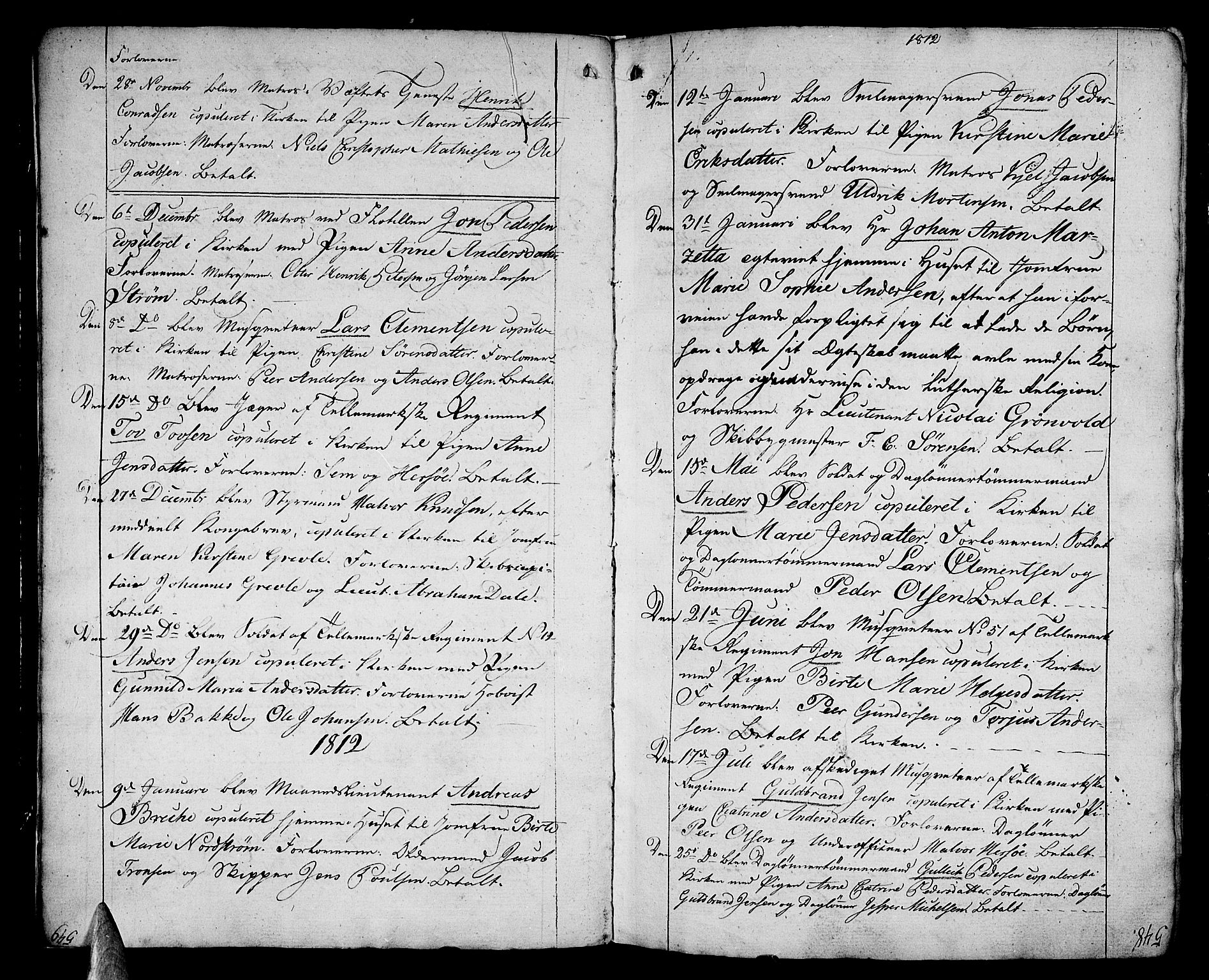 Stavern kirkebøker, SAKO/A-318/F/Fa/L0004: Parish register (official) no. 4, 1809-1816, p. 548-549