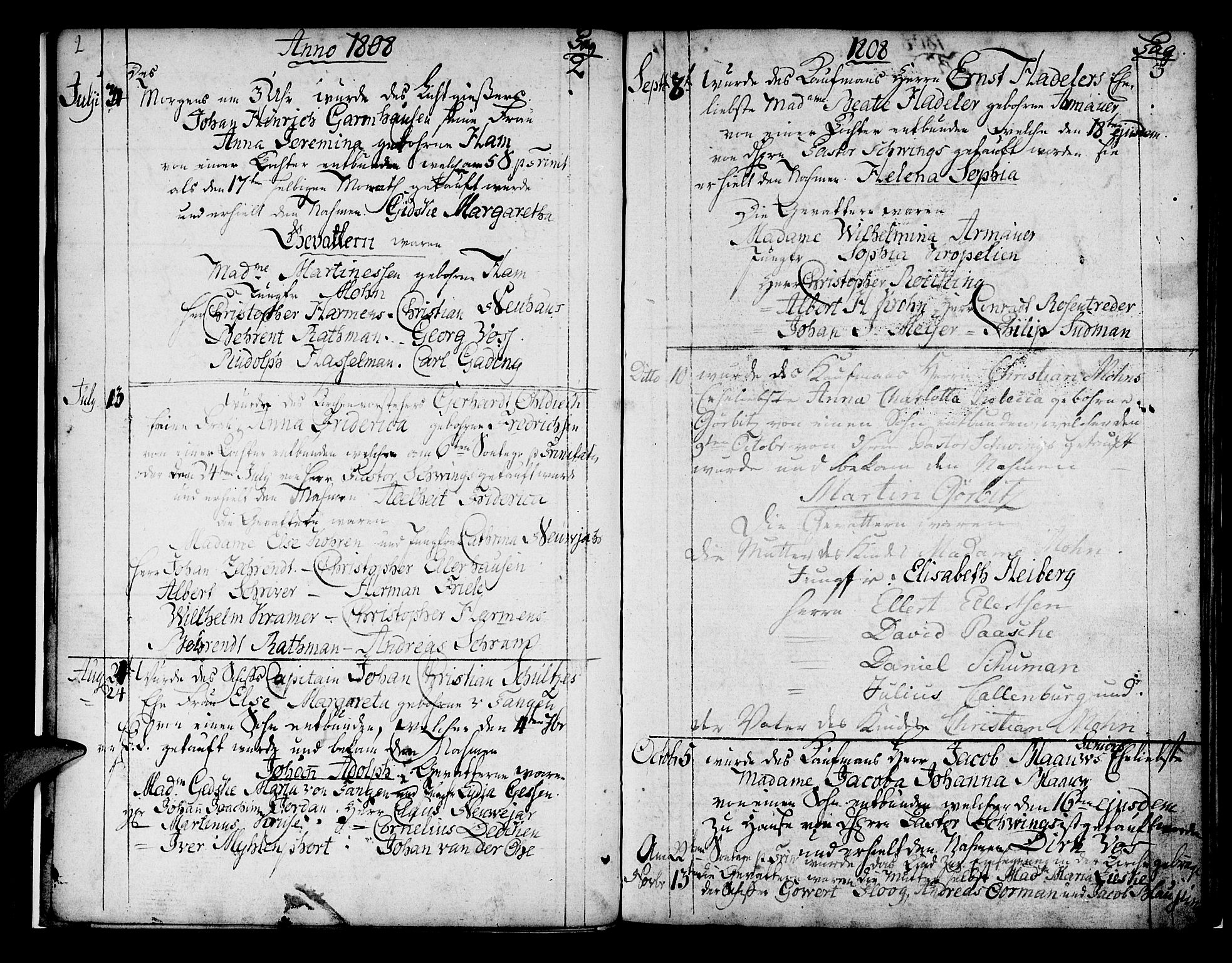 Mariakirken Sokneprestembete, SAB/A-76901/H/Haa/L0004: Parish register (official) no. A 4, 1807-1815, p. 2-3
