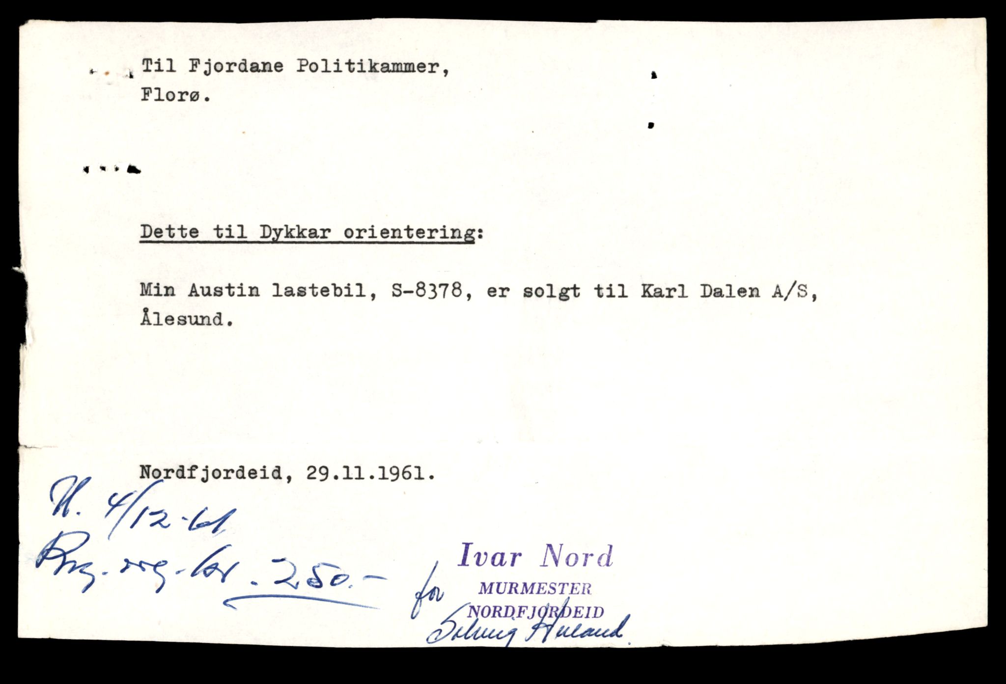 Møre og Romsdal vegkontor - Ålesund trafikkstasjon, AV/SAT-A-4099/F/Fe/L0036: Registreringskort for kjøretøy T 12831 - T 13030, 1927-1998, p. 1525