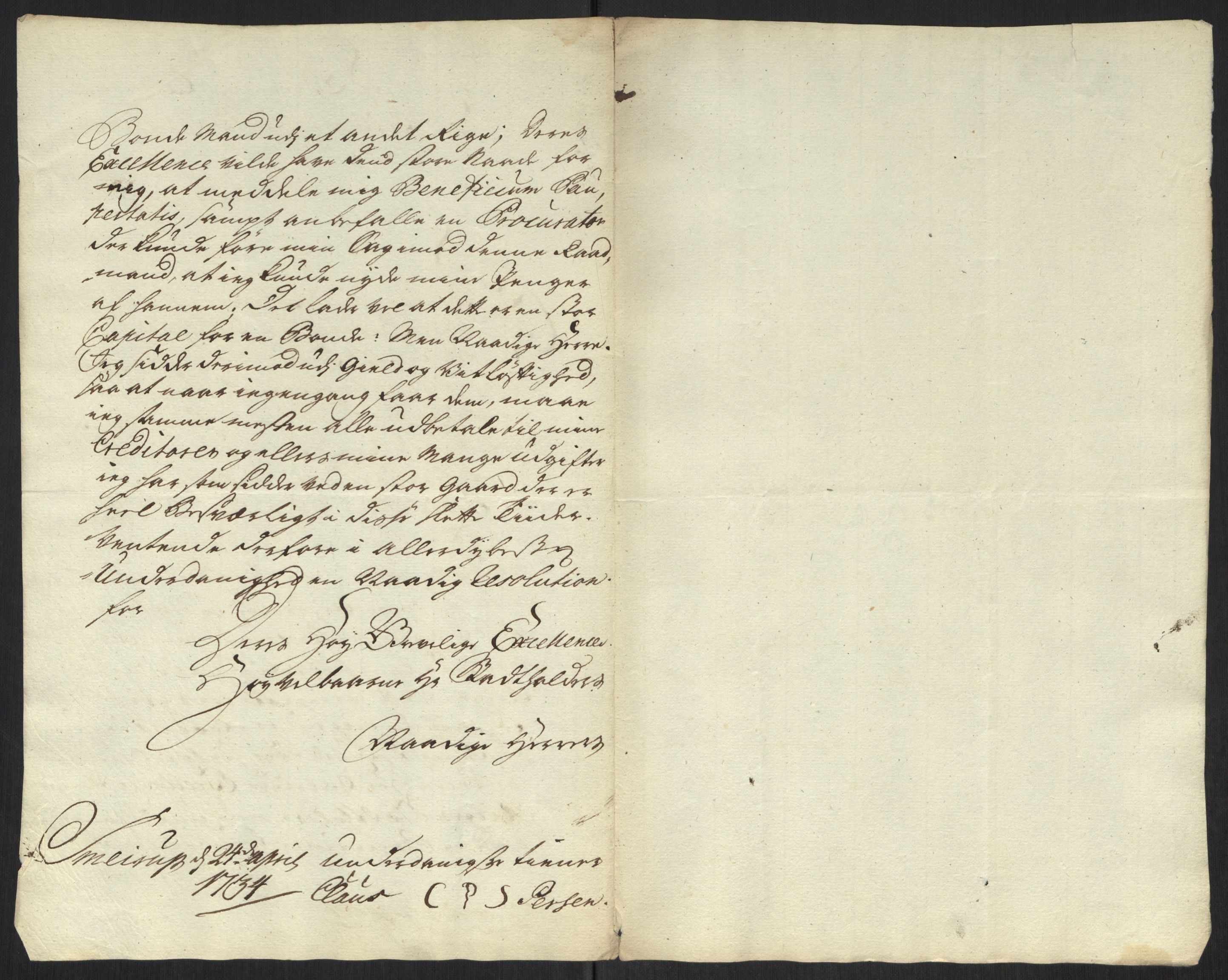 Stattholderembetet 1572-1771, AV/RA-EA-2870/Ef/L0107: Brev fra embetsmenn og andre, 1733-1734, p. 236