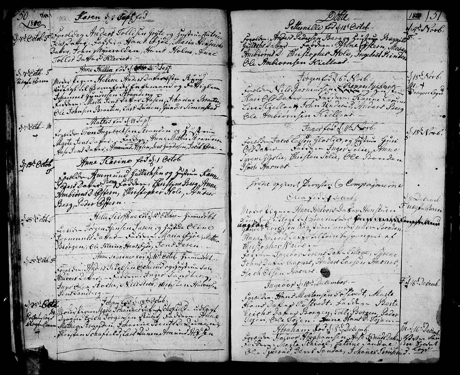 Sande Kirkebøker, SAKO/A-53/F/Fa/L0002: Parish register (official) no. 2, 1804-1814, p. 50-51