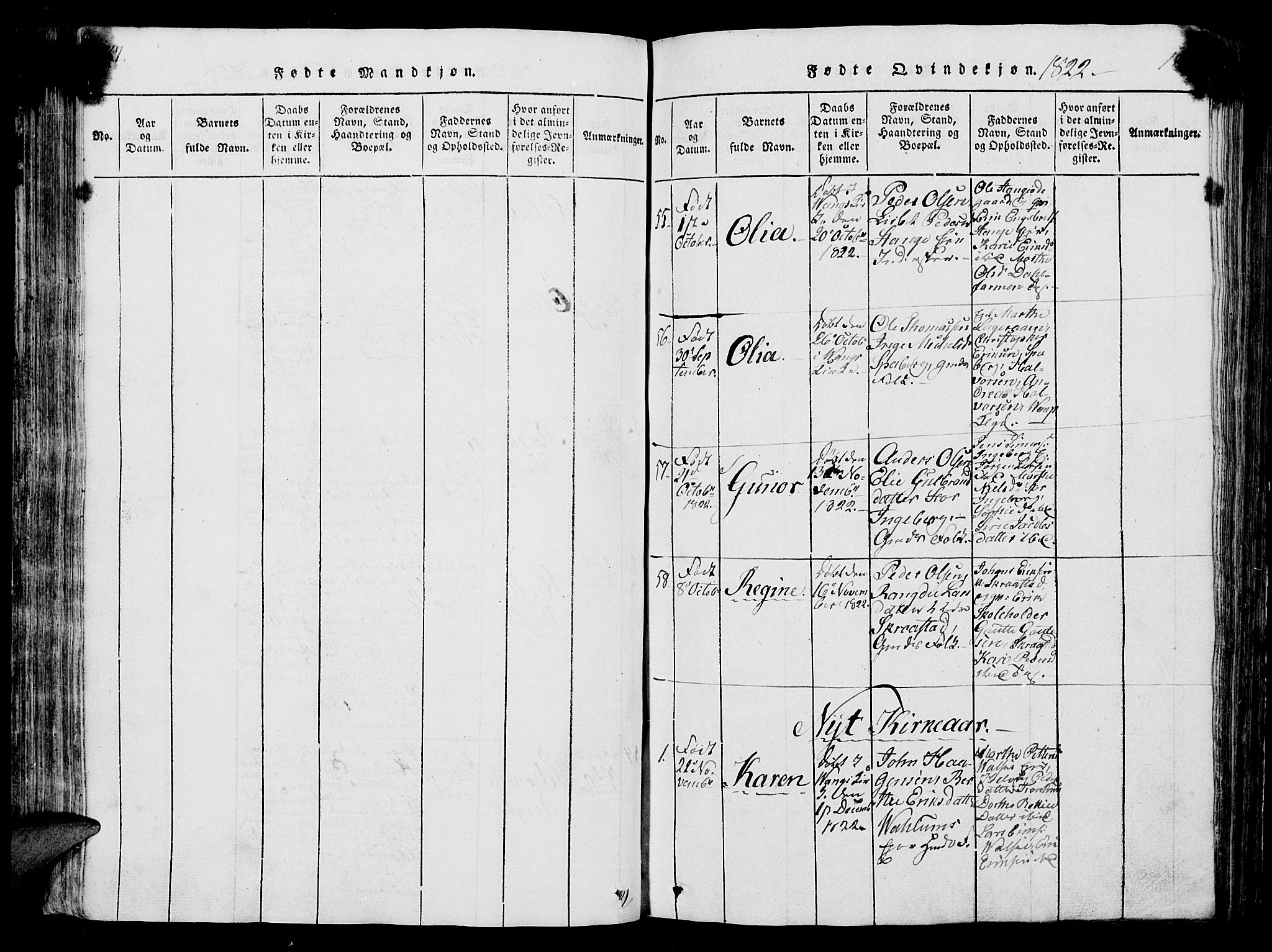 Vang prestekontor, Hedmark, SAH/PREST-008/H/Ha/Hab/L0004: Parish register (copy) no. 4, 1813-1827, p. 187-188