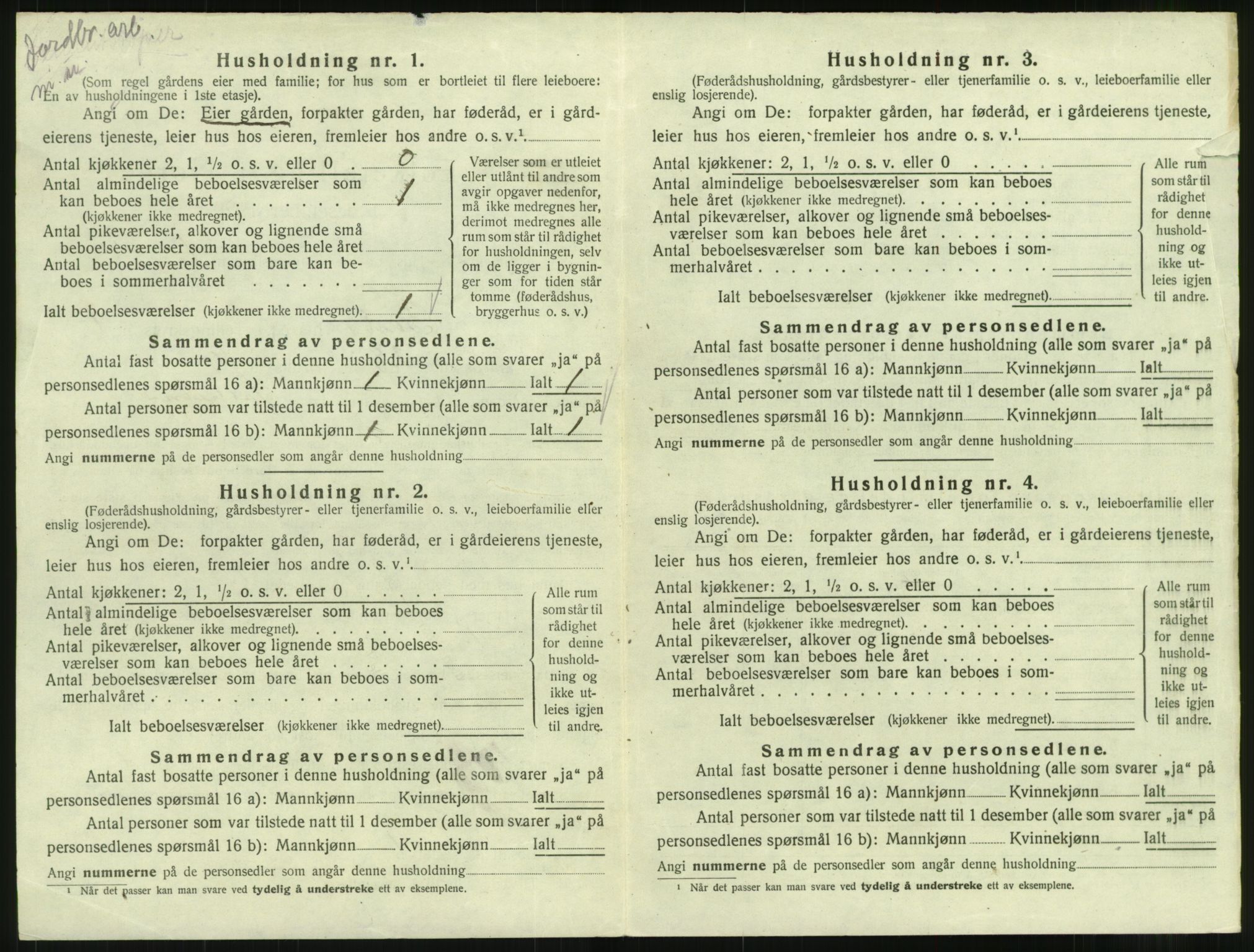 SAT, 1920 census for Bud, 1920, p. 23