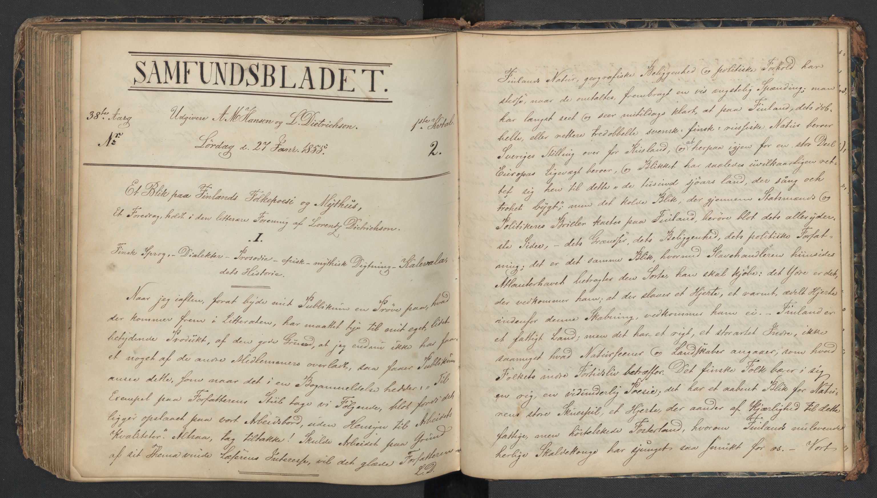 Det Norske Studentersamfund, AV/RA-PA-1322/X/Xa/L0005/0002: -- / Samfundsbladet, 1853-1855, p. 202