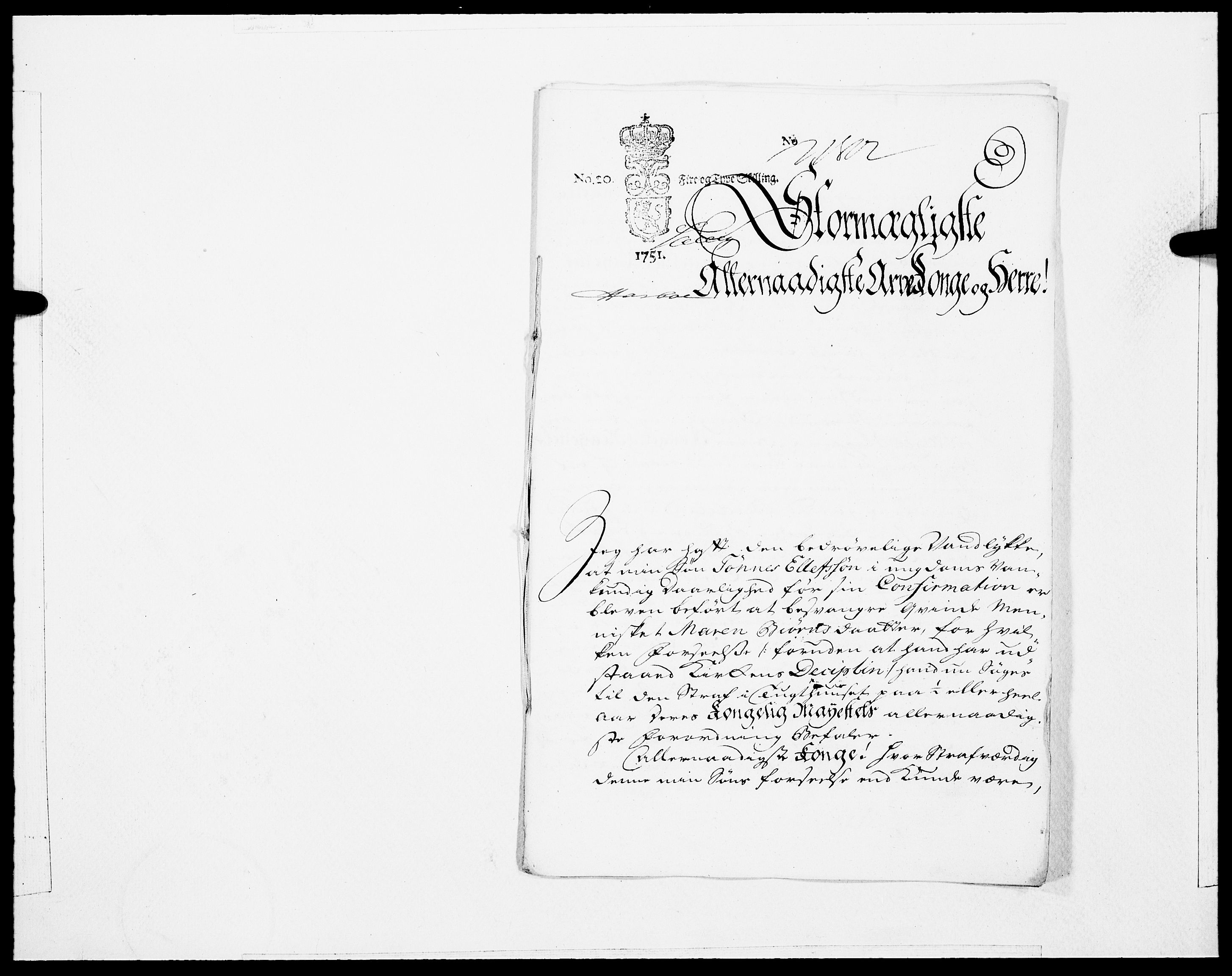 Danske Kanselli 1572-1799, AV/RA-EA-3023/F/Fc/Fcc/Fcca/L0159: Norske innlegg 1572-1799, 1751, p. 147