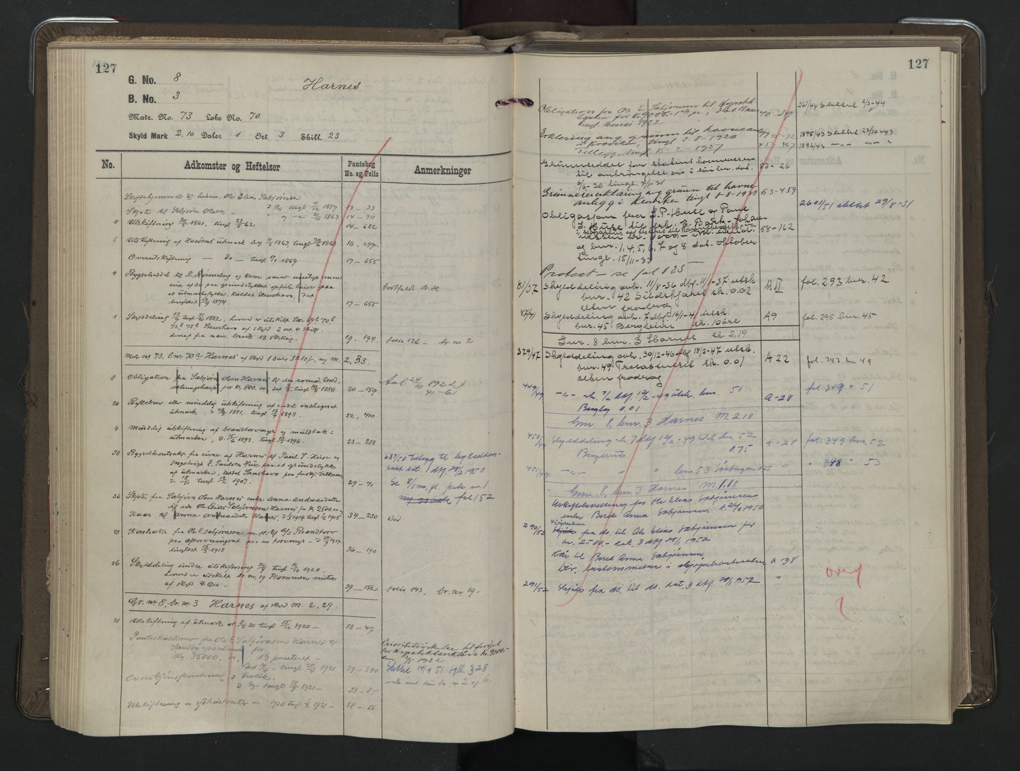 Romsdal sorenskriveri, AV/SAT-A-4149/1/2/2Aa/L0034: Mortgage register no. 34, p. 127