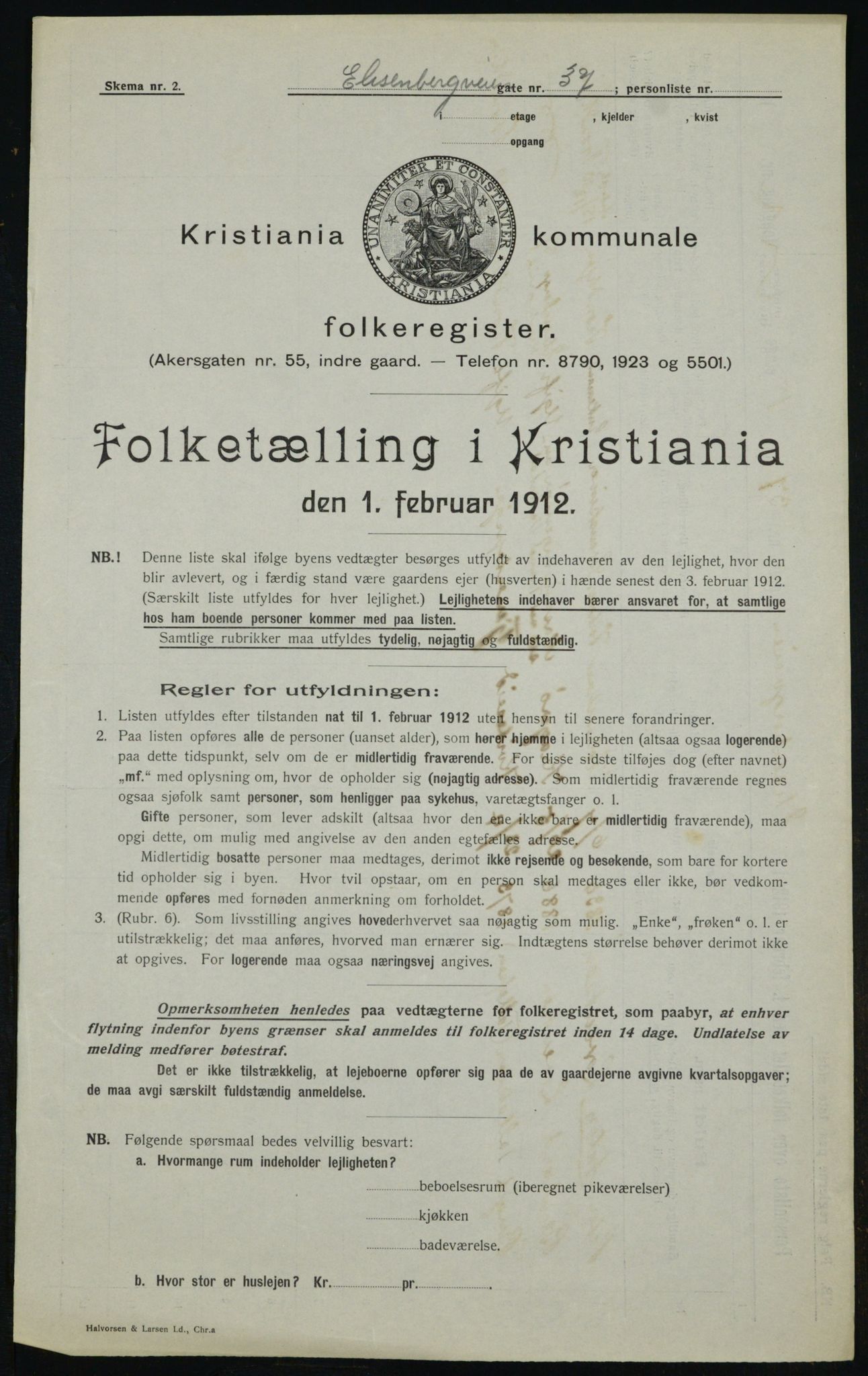 OBA, Municipal Census 1912 for Kristiania, 1912, p. 20800