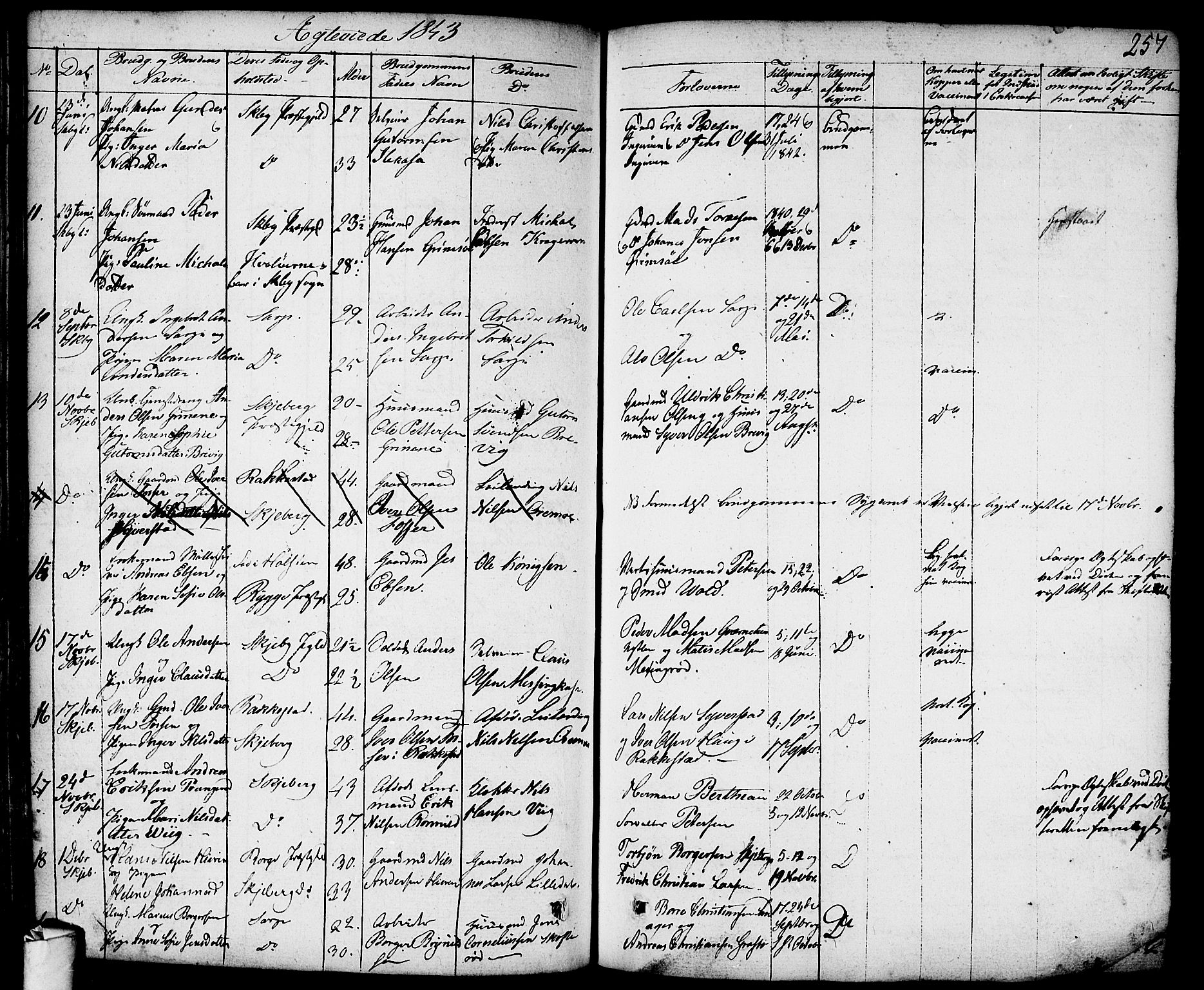 Skjeberg prestekontor Kirkebøker, AV/SAO-A-10923/F/Fa/L0005: Parish register (official) no. I 5, 1830-1845, p. 257