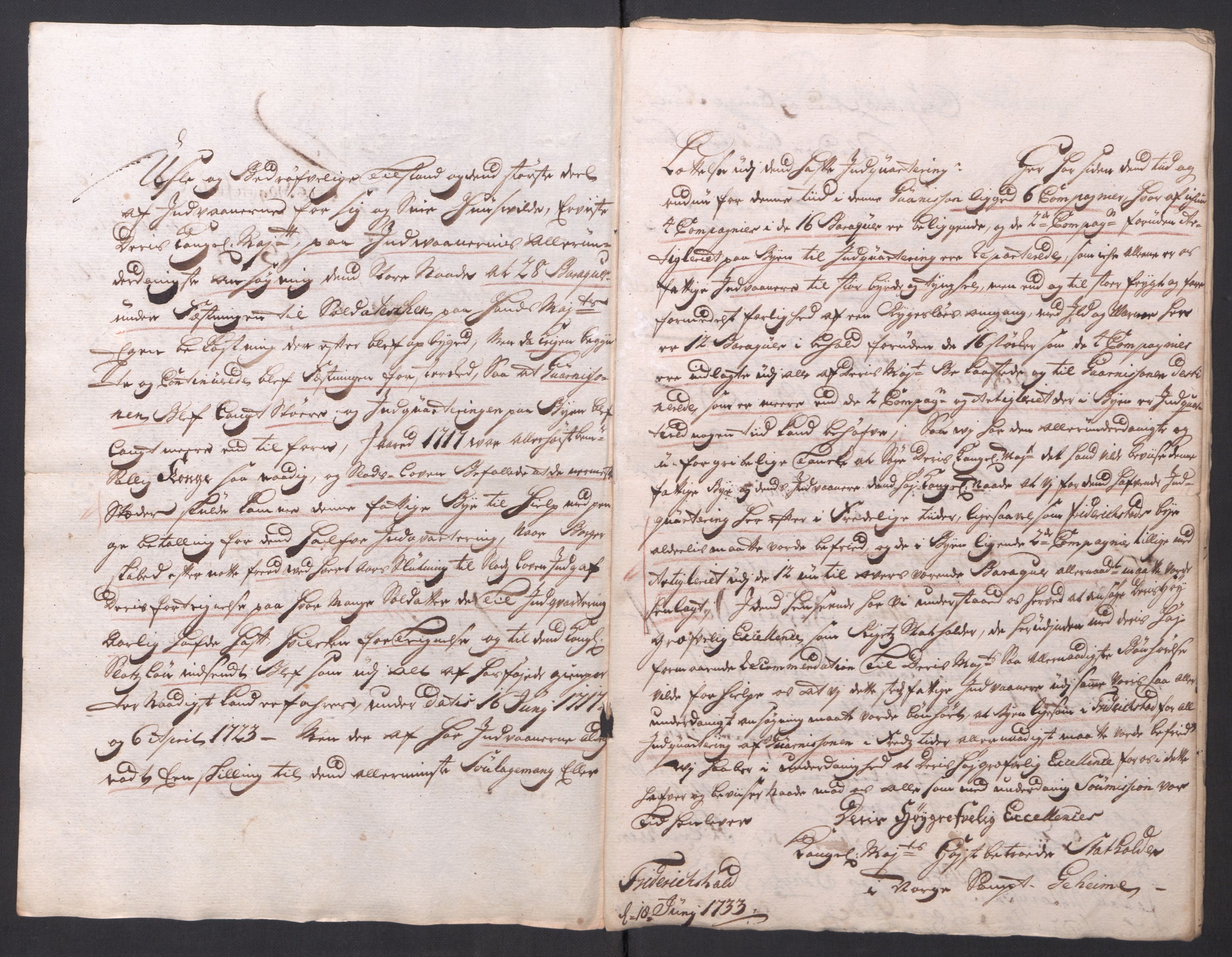 Kommanderende general (KG I) med Det norske krigsdirektorium, AV/RA-EA-5419/D/L0154: Fredriksten festning: Brev, inventarfortegnelser og regnskapsekstrakter, 1730-1739, p. 158